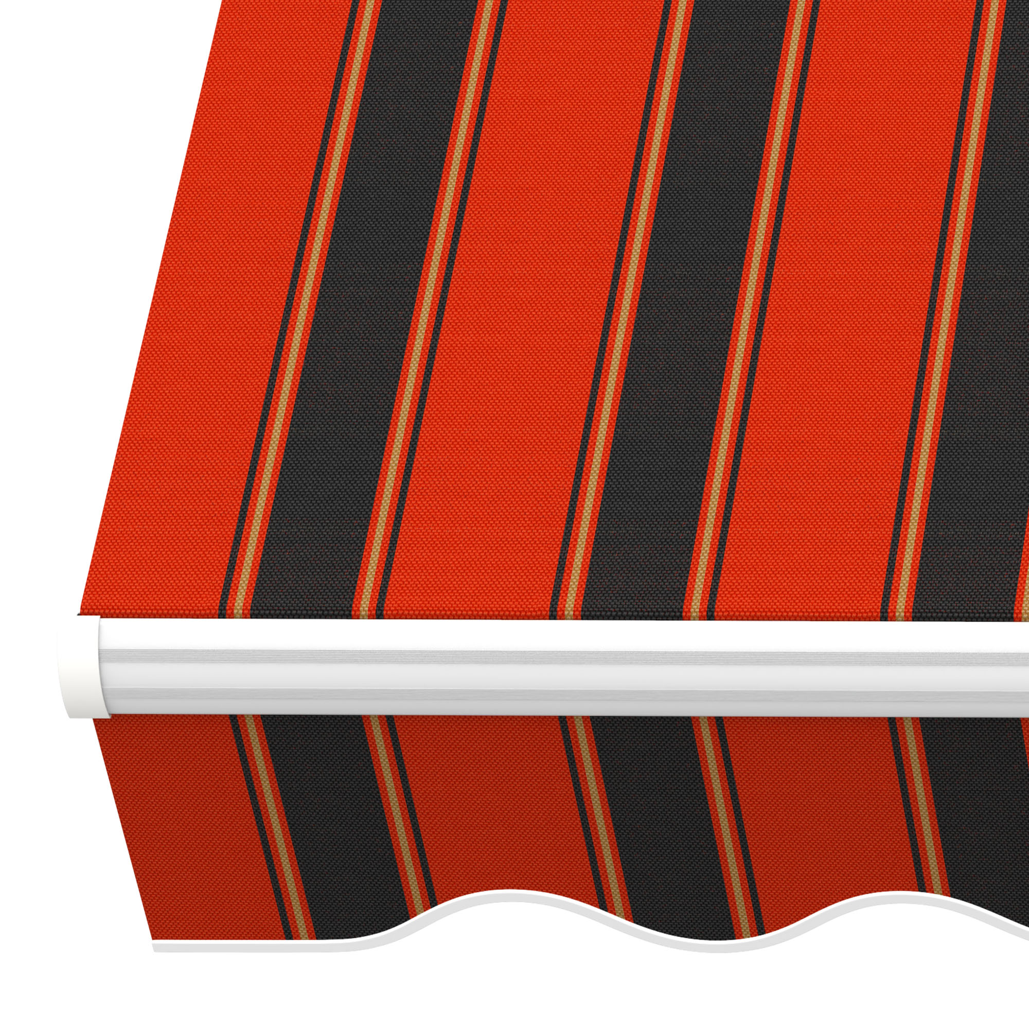 slider_image_01928fb916e277eaacb1e07308f7de0b Gelenkarmmarkise Basic 2000 mit gestreiftem Stoff und geschwungenem Abschluss