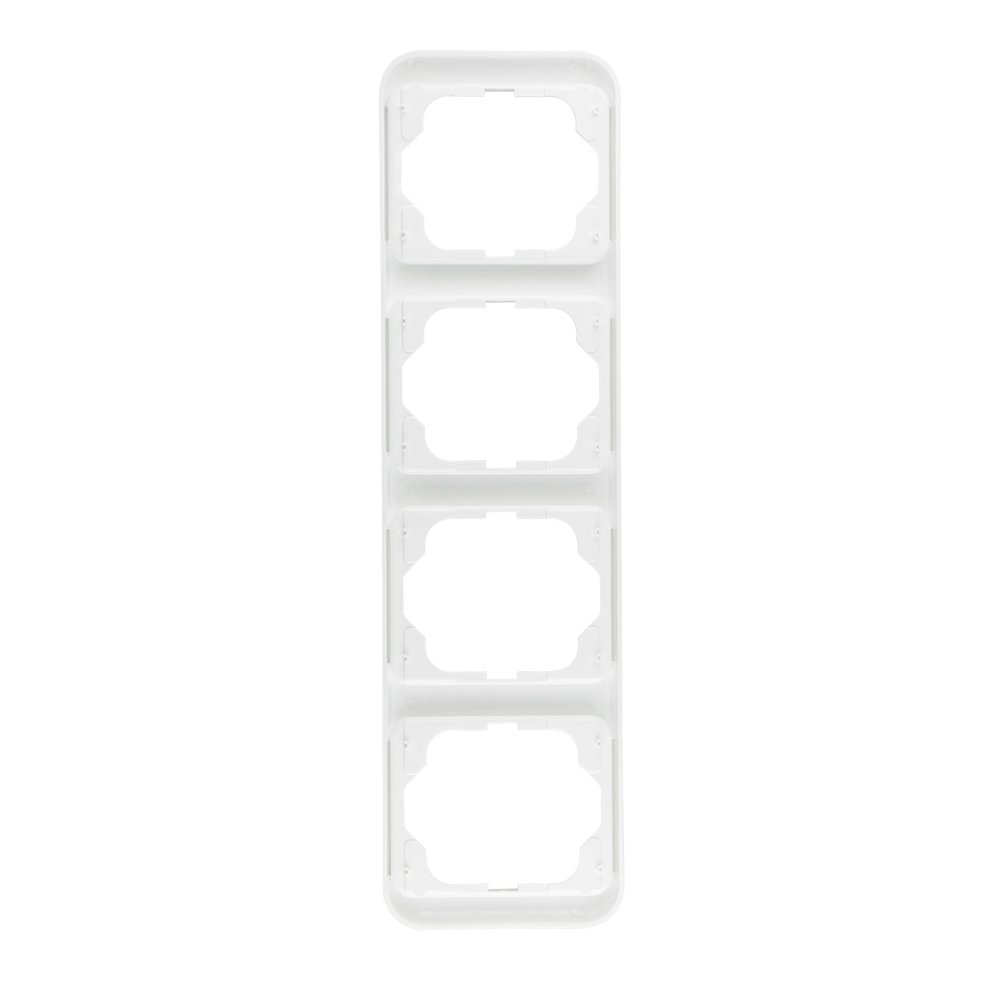 Doppelrahmen für Schalter oder Steckdosen, horizontal ausgerichtet, Alpha Nea System