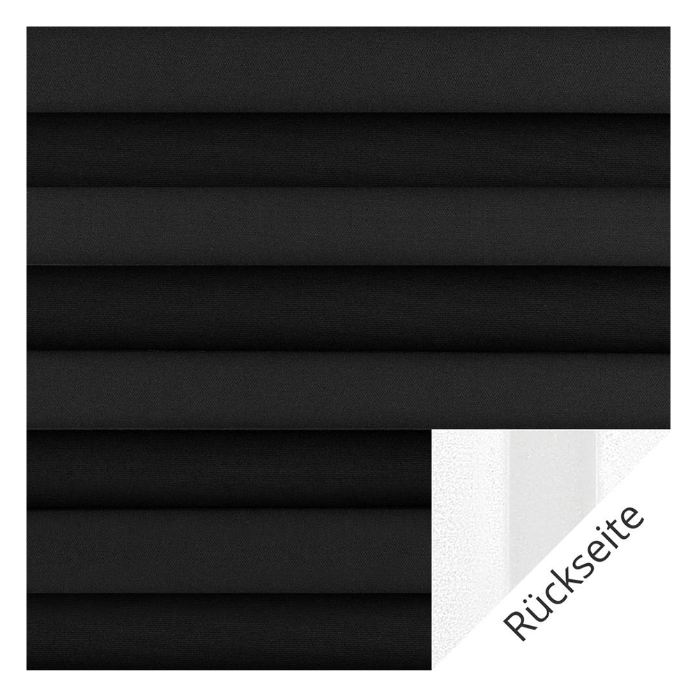 Stoffmuster für Plissee nach Maß | 20012 schwarz / verdunkelnd / Somnio Perlmutt Black Out Stoffmuster für Plissee nach Maß | 20012 schwarz / verdunkelnd / Somnio Perlmutt Black Out