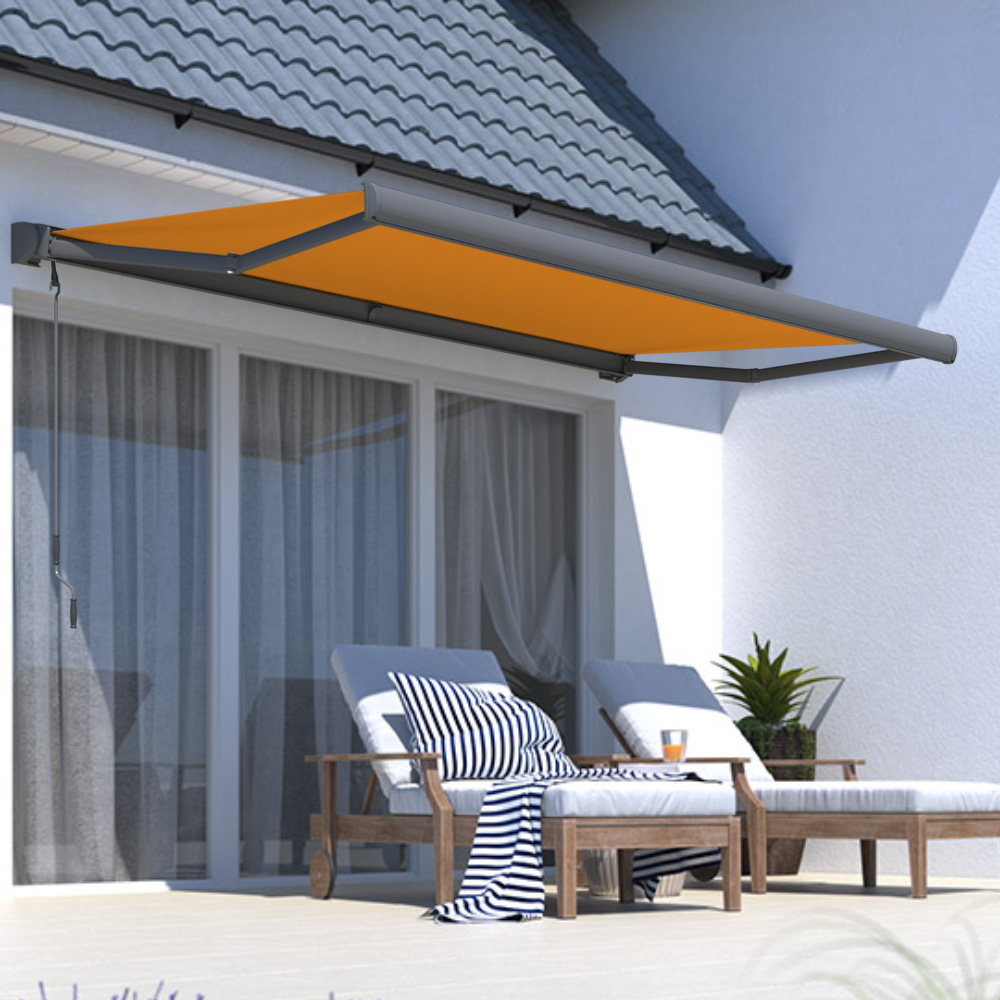 slider_image_01926c226b6775ad868ccb29354e954b Wand- und Deckenhalterung für Vollkassettenmarkise an Hauswand montiert