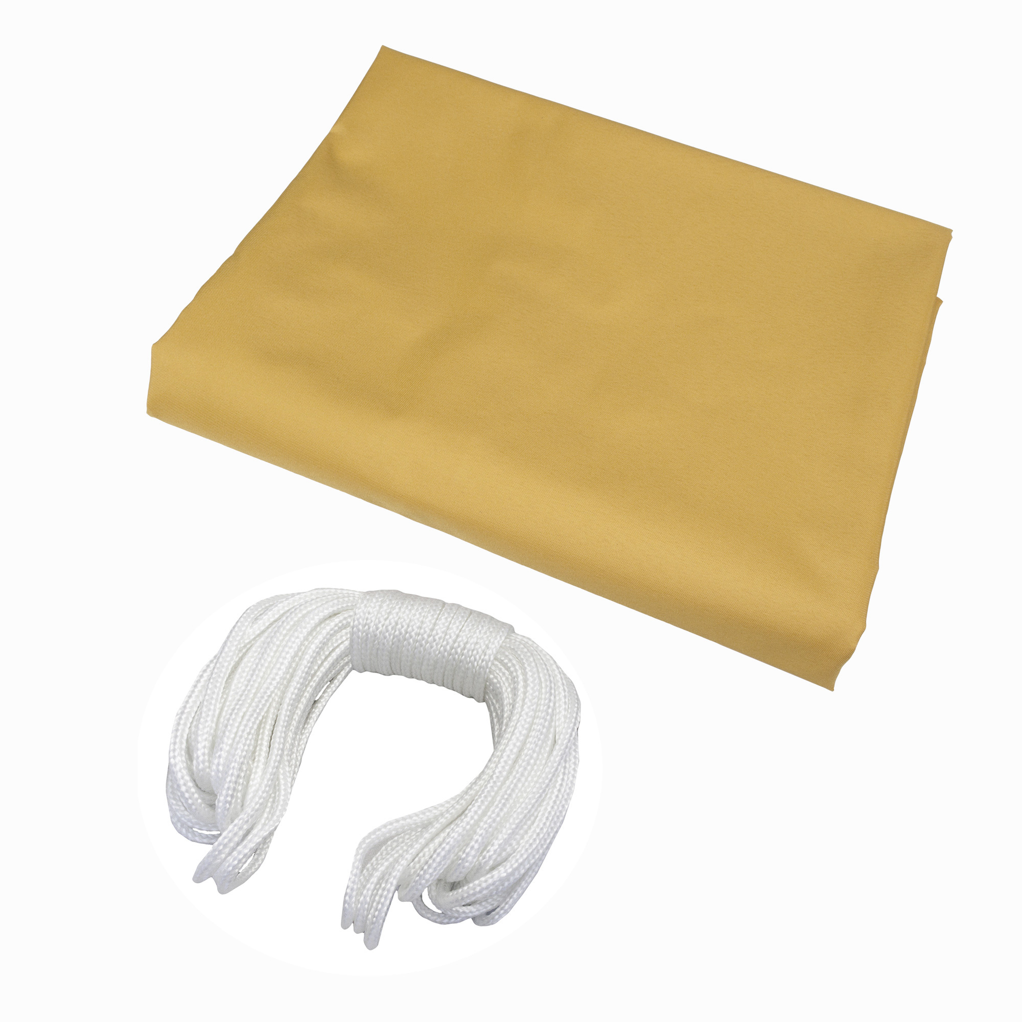 Balkonbespannung aus Polyester mit Seil zur Befestigung