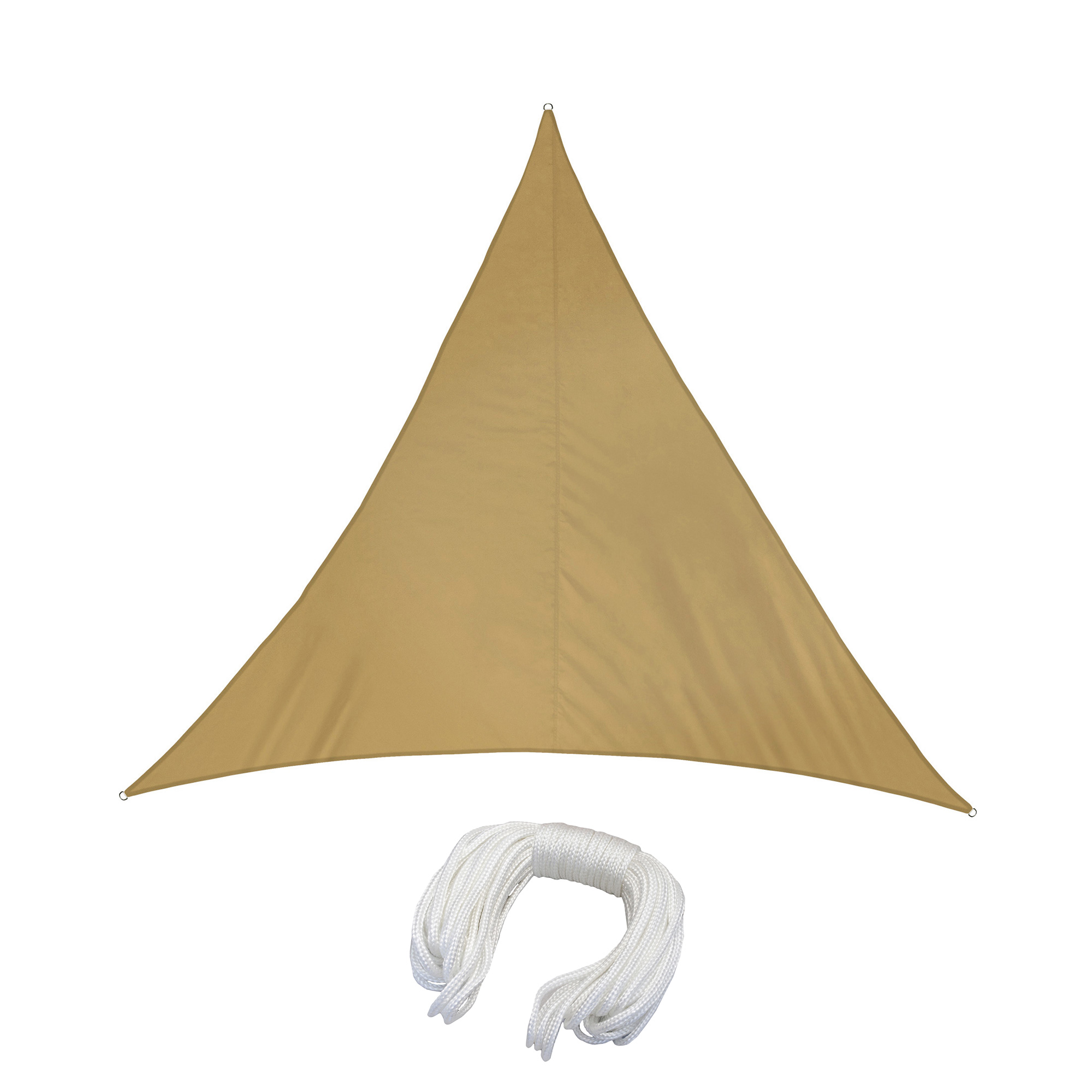 slider_image_d1741451233f4f8cbdc9e3c6524c20d8 Dreieckiges Sonnensegel aus Polyester mit Seil, wasserabweisend