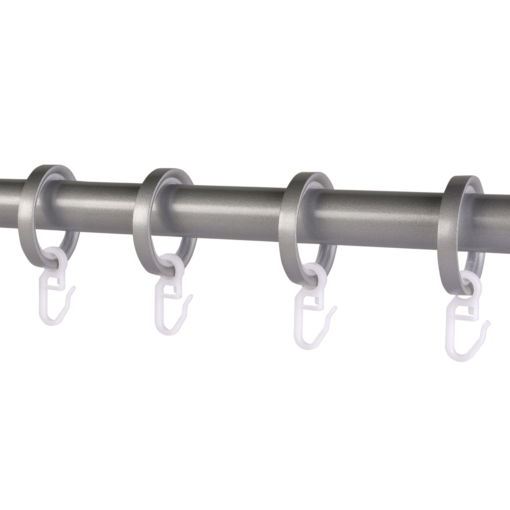 Ringe mit Haken für Gardinenstange in einem Set, geeignet zur Befestigung von Vorhängen