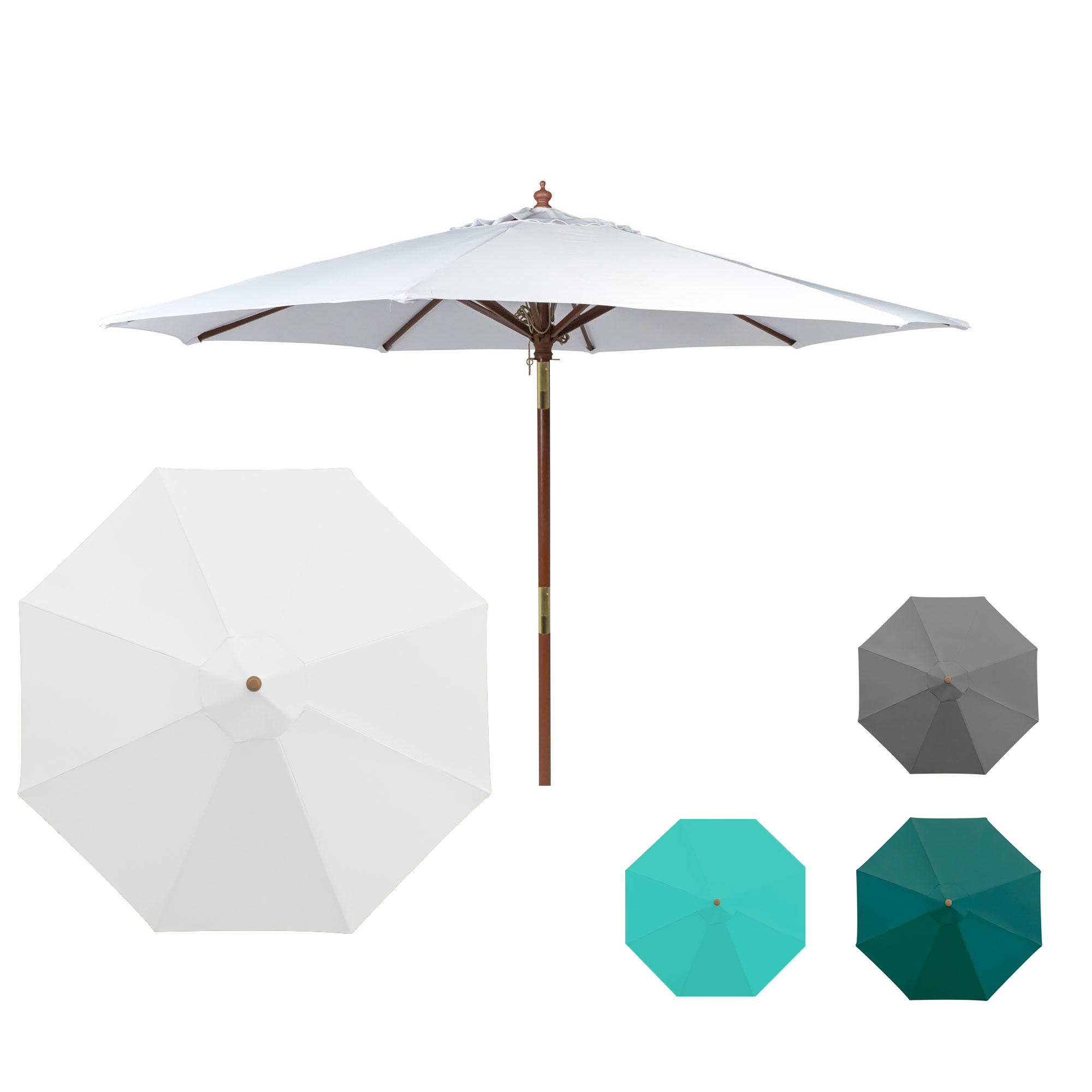 slider_image_bc25b1ee9e214448ba10761b12e12df8 Knickbarer Holz-Sonnenschirm mit rundem Schirm und mehreren Farboptionen