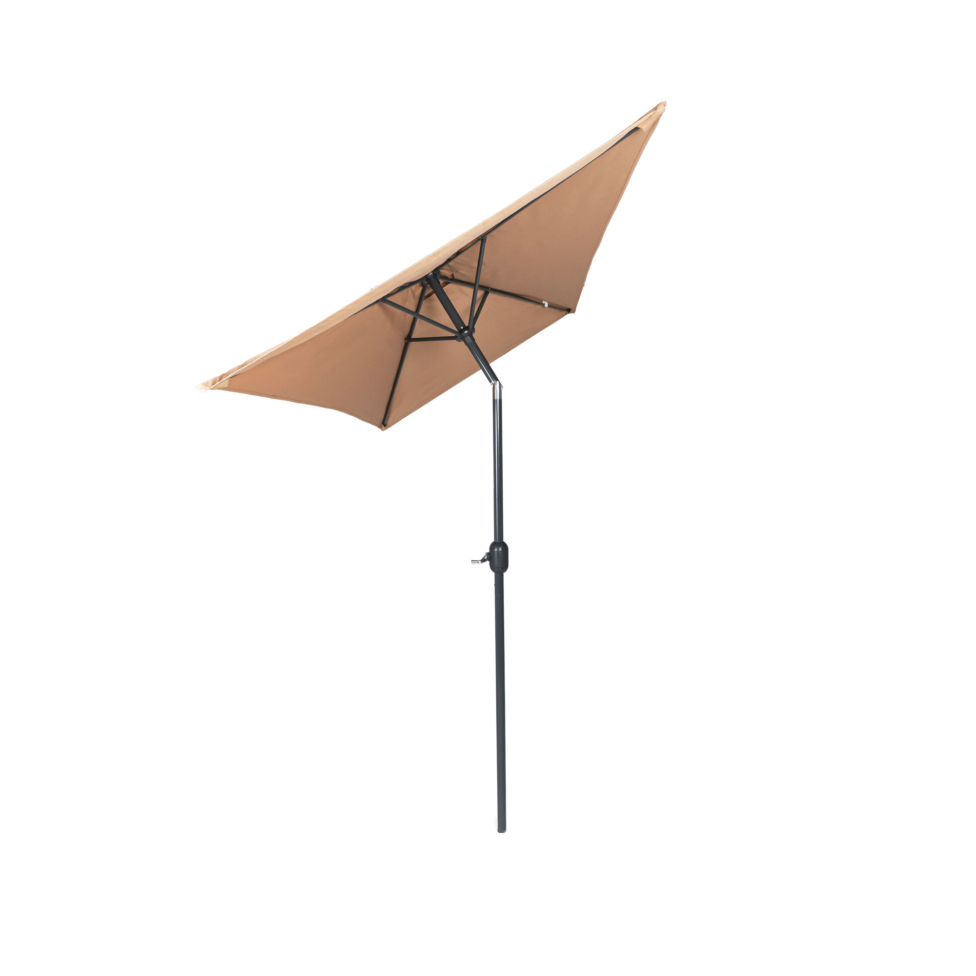 Kleiner, knickbarer Sonnenschirm mit verstellbarem Gestell für flexiblen Sonnenschutz