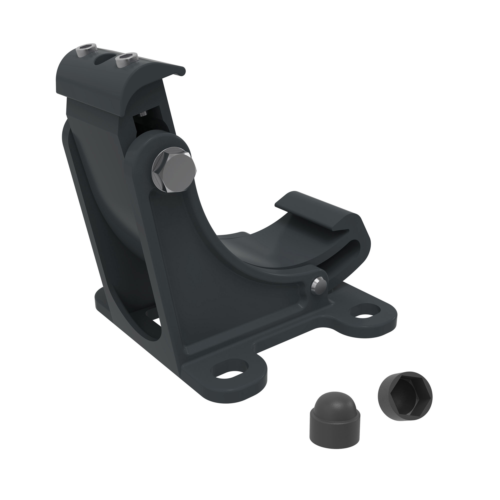 Halterung für Kassettenmarkise Curve 2000 mit Befestigungselementen