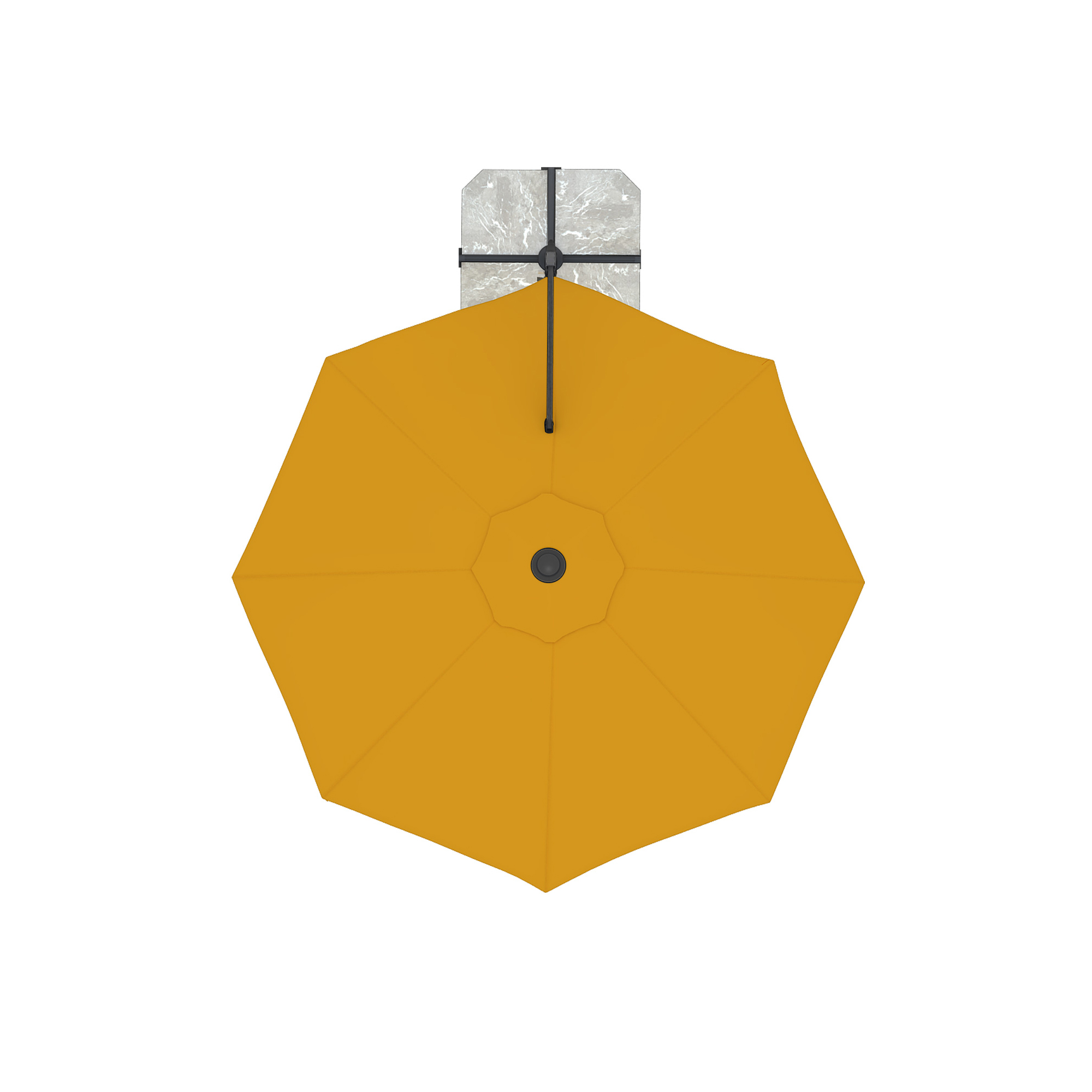 slider_image_9a879135afce49cfb3e32aa9d288c152 Ampelschirm mit zentralem Mast und achteckigem Schirm von oben betrachtet