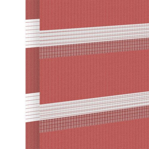 Stoffmuster für Doppelrollo nach Maß | S-04 rot / lichtdurchlässig / Tulum