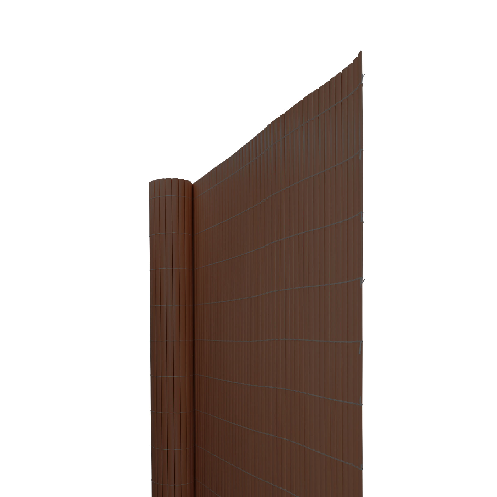 slider_image_f07f7384cb6247eb9ae0b8c45e60f488 PVC Sichtschutzmatte, gerollt und teilweise entfaltet, für Sichtschutz und Abgrenzung