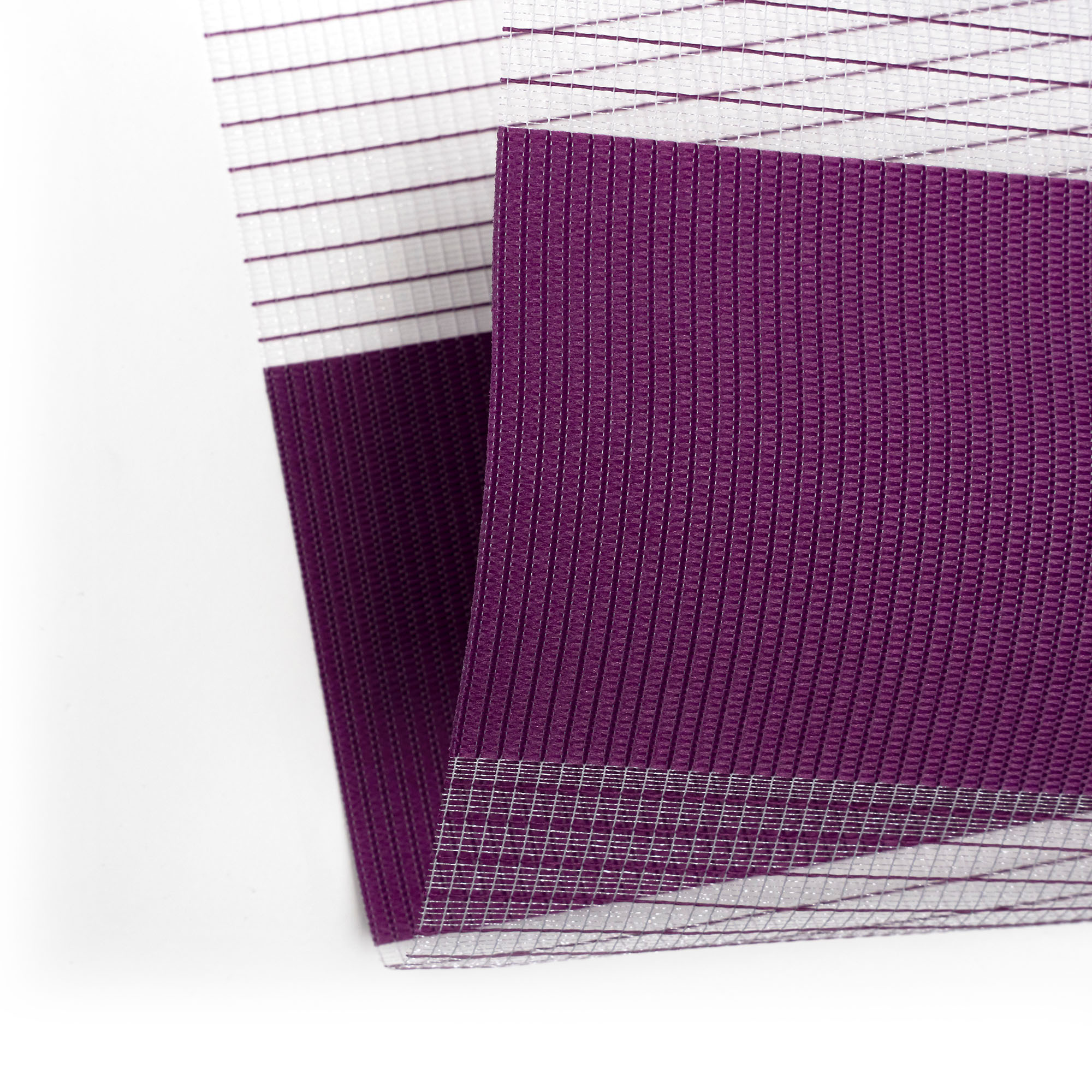 Klemmfix Doppelrollo mit abwechselnden transparenten und blickdichten Streifen