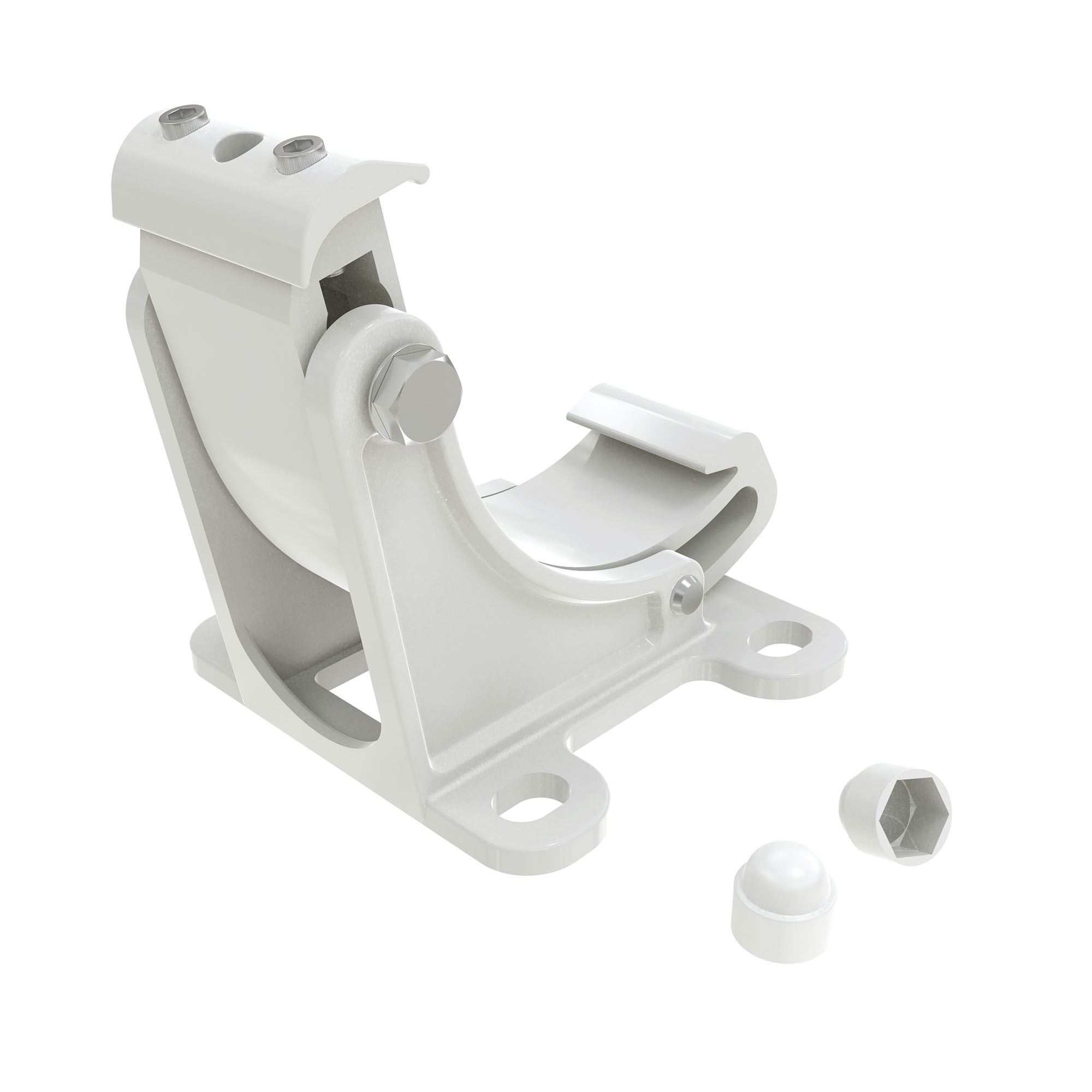 Halterung für Kassettenmarkise Curve 2000 mit Befestigungselementen