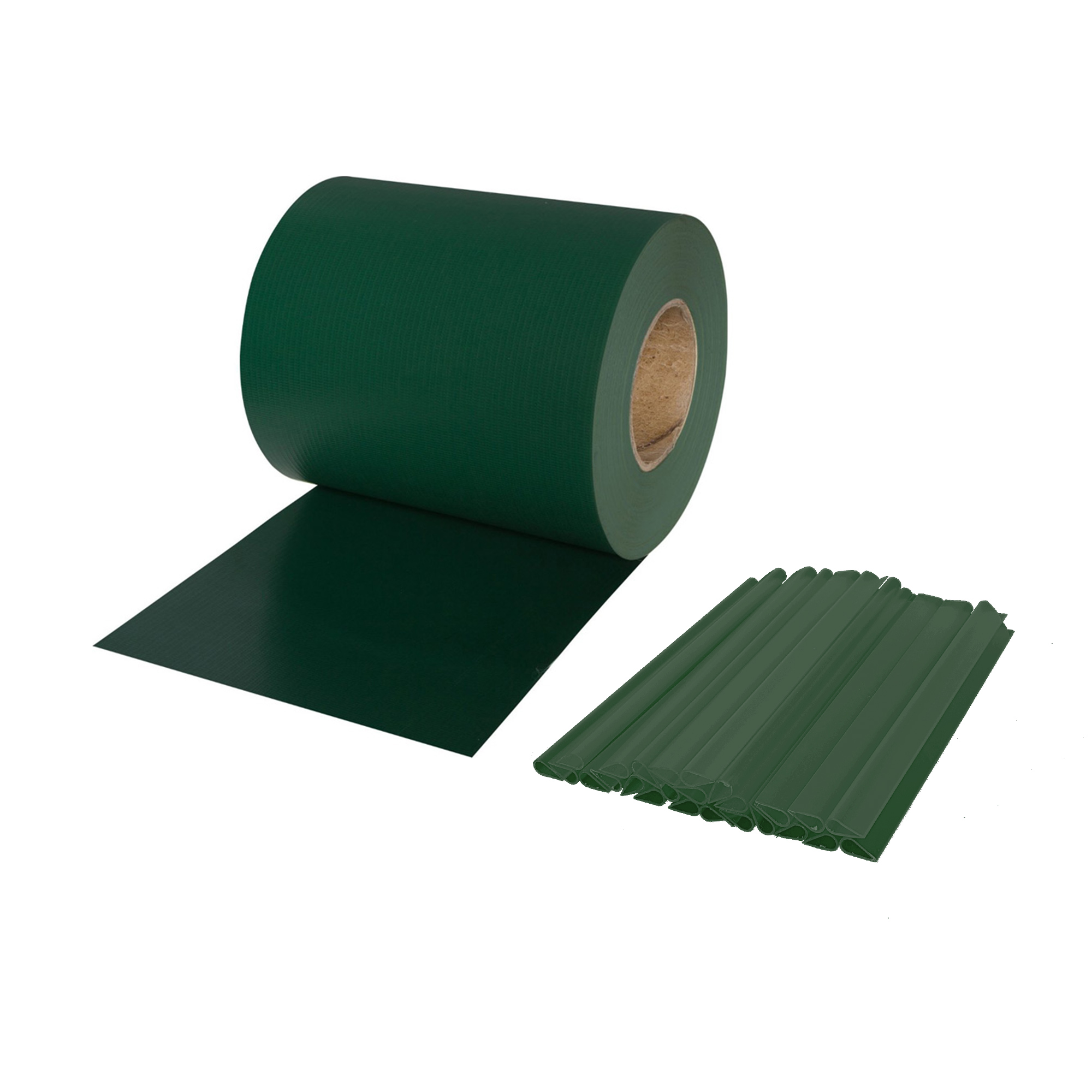 slider_image_2ac8c35491a44e9aab1251c4656d4544 Rolle PVC Sichtschutzstreifen mit Sandsteinoptik und Befestigungselemente