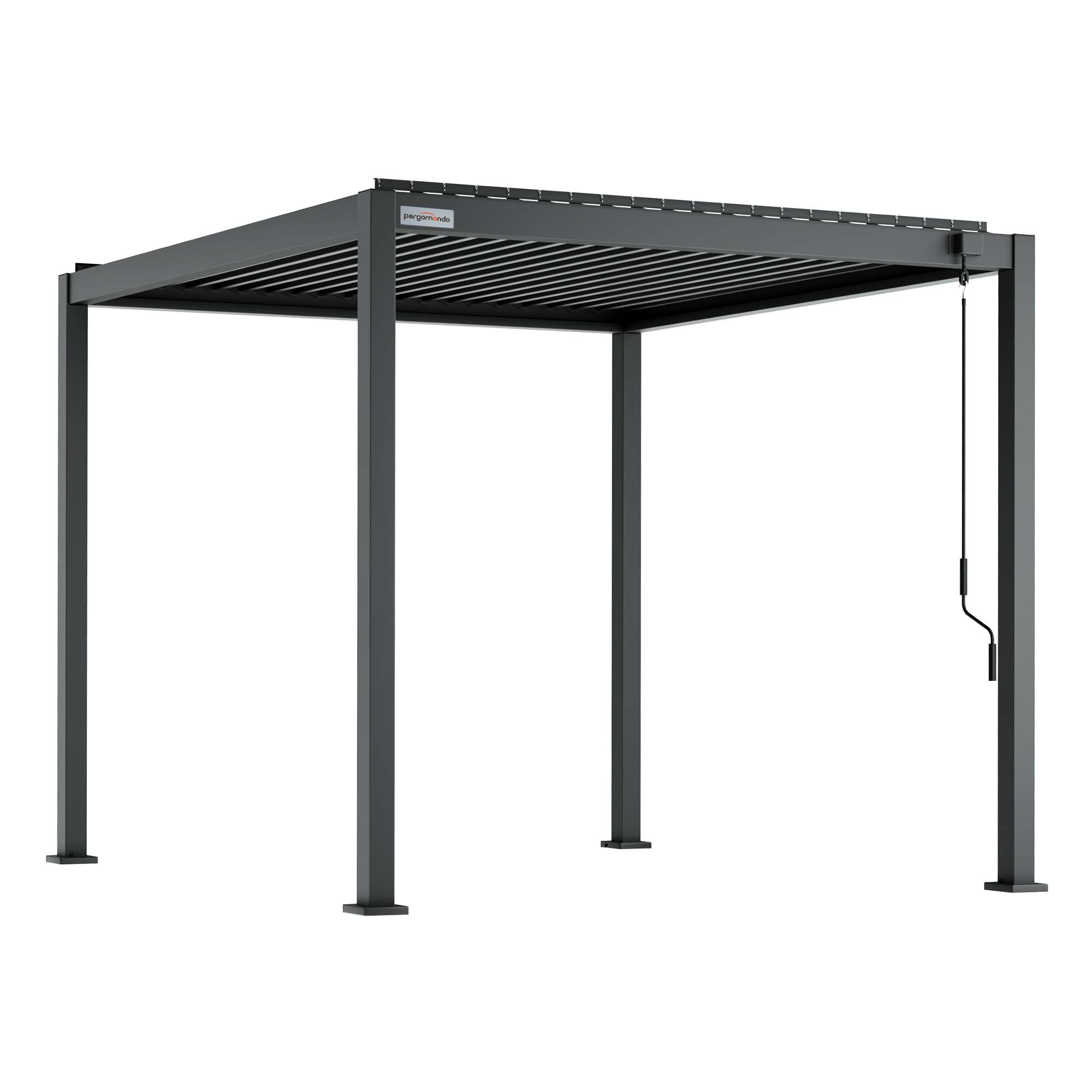 Pergola mit verstellbarem Lamellendach und stabiler Rahmenkonstruktion
