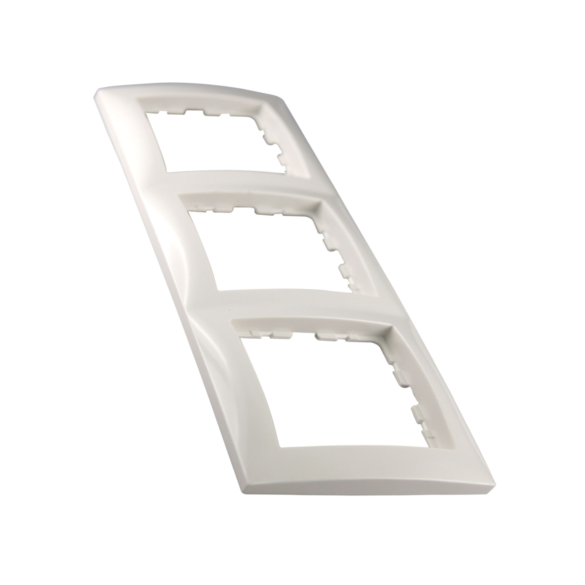 Dreifach-Rahmen für Schalter oder Steckdosen, System S.1, rechteckige Aussparungen