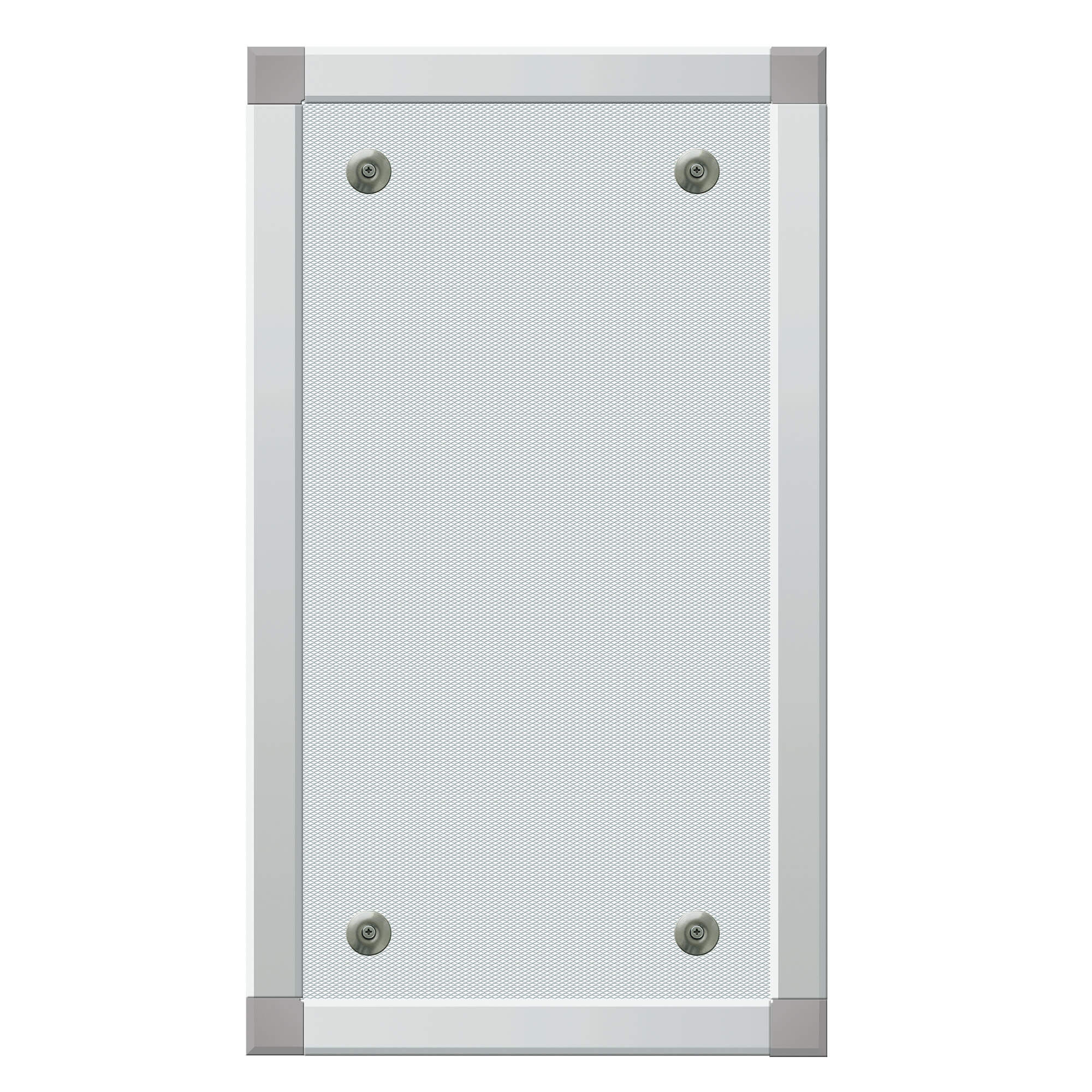 Lichtschachtabdeckung mit Aluminiumrahmen und Befestigungselementen zur Abdeckung von Schächten