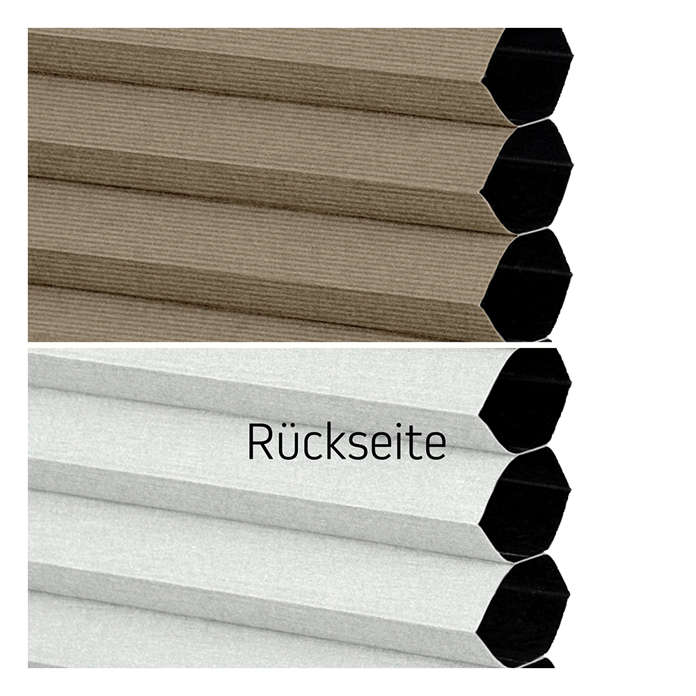 Stoffmuster für Plissee nach Maß | NC26012HB braun / vollverdunkelnd / NanoCell