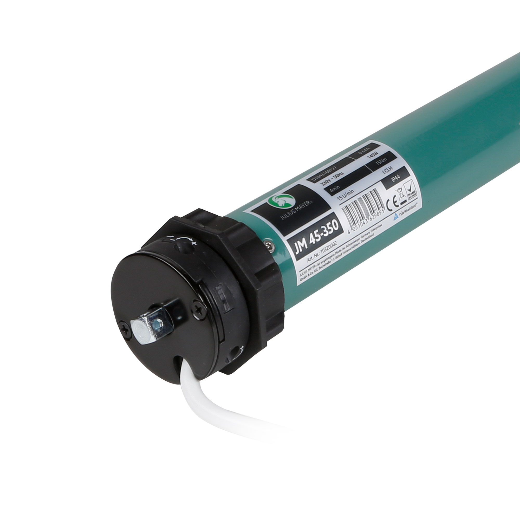 slider_image_01930bb4896f714e9413ce63d4530773 Zylindrisches Gerät mit Kabel und Etikett, möglicherweise ein elektrischer Antriebsmotor