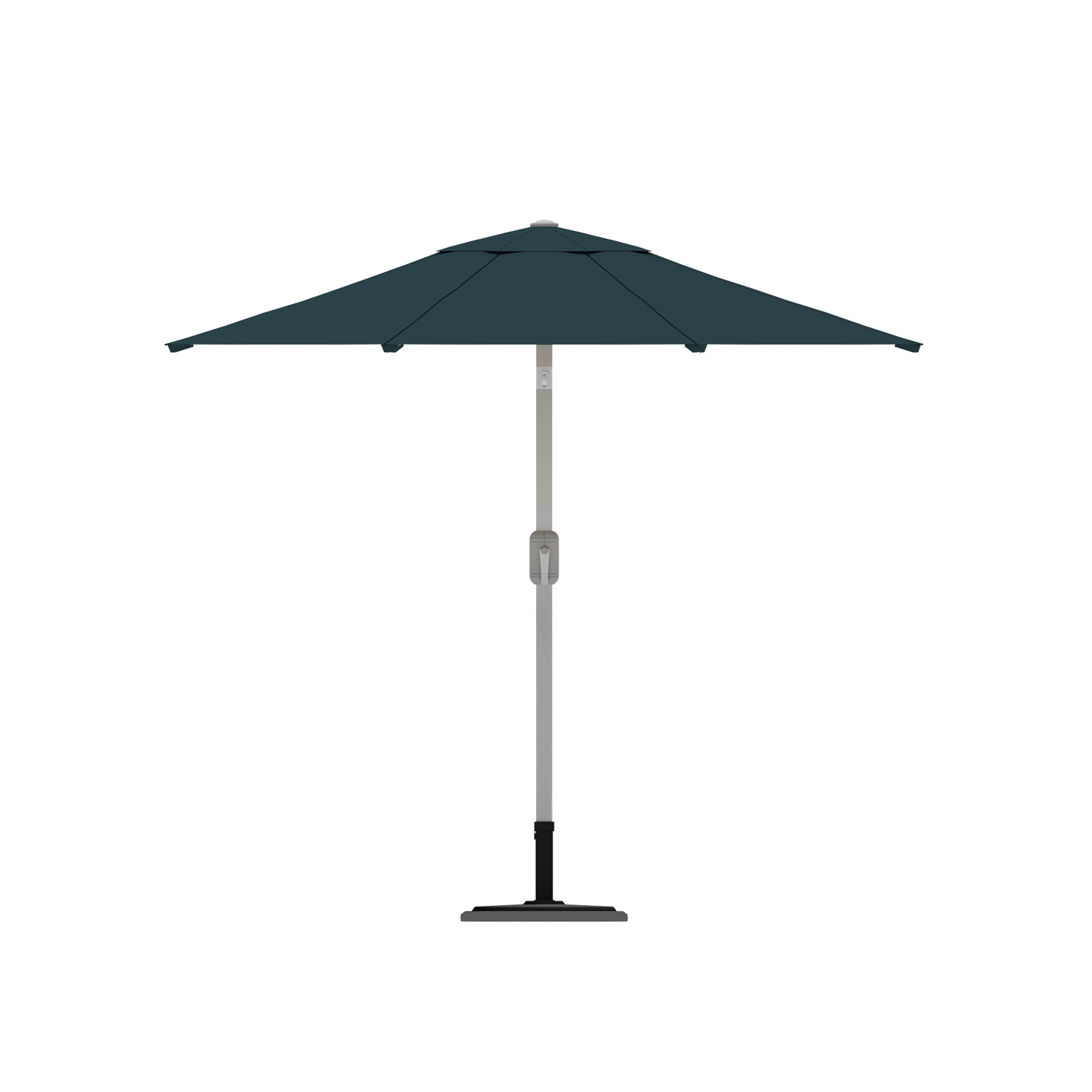 slider_image_3b5e397d89aa46fd912aee215bd8613b Moderner Sonnenschirm mit zentralem Mast und Kurbelmechanismus