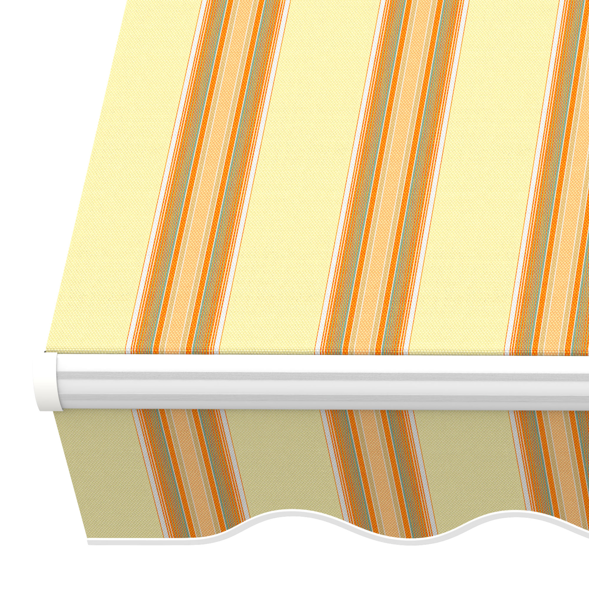 slider_image_01928fcbfe257c8ab1ac4f440e02e0a4 Gelenkarmmarkise Basic 2000 mit gestreiftem Stoff und geschwungenem Abschluss