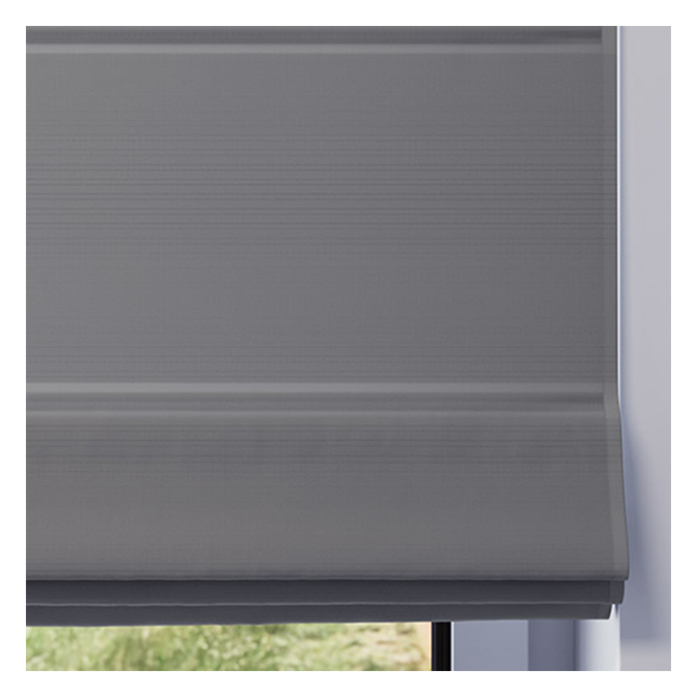 Stoffmuster für Raffrollo nach Maß | 503 grau / verdunkelnd / Roma