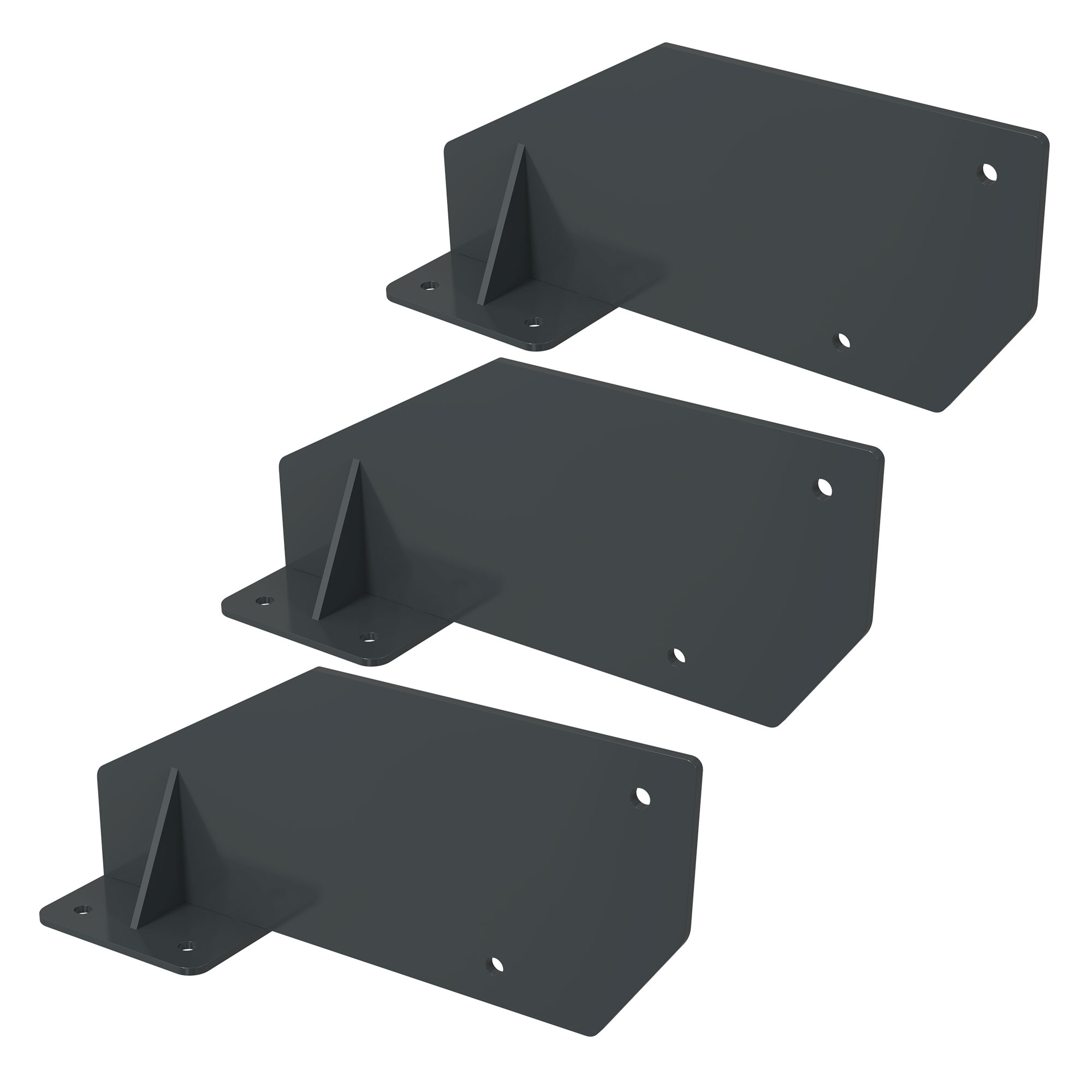 slider_image_01926c77458c715f84260c8e831f1931 2er-Set rechteckige Halterungen mit Löchern zur Wandmontage