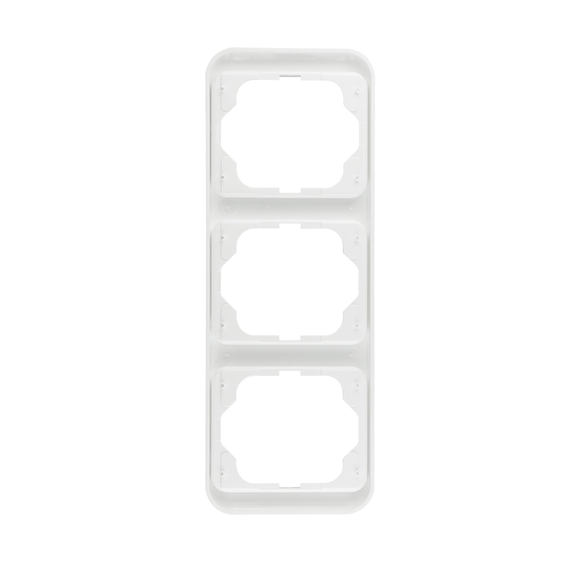 Doppelrahmen für Schalter oder Steckdosen, horizontal ausgerichtet, Alpha Nea System