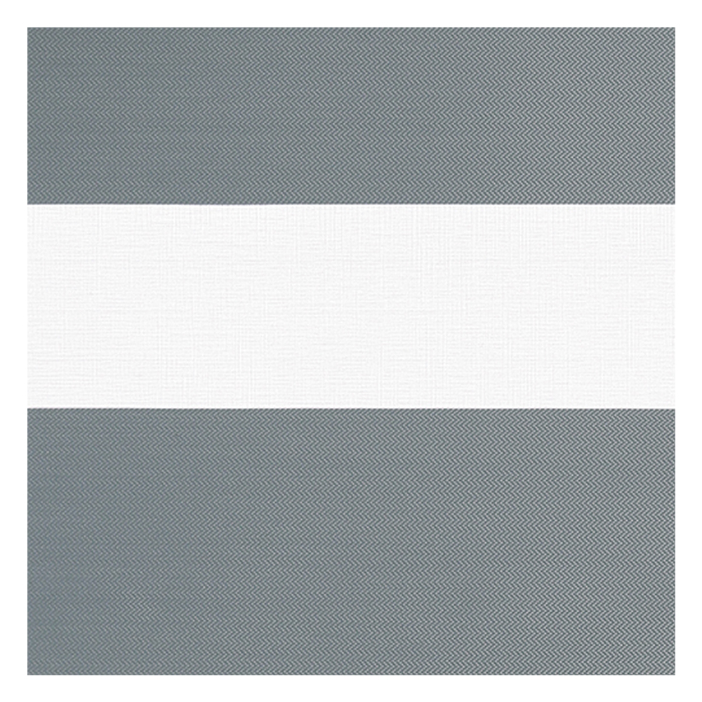 Stoffmuster für Doppelrollo nach Maß | B604 grau-schwarz / lichtdurchlässig / Solides