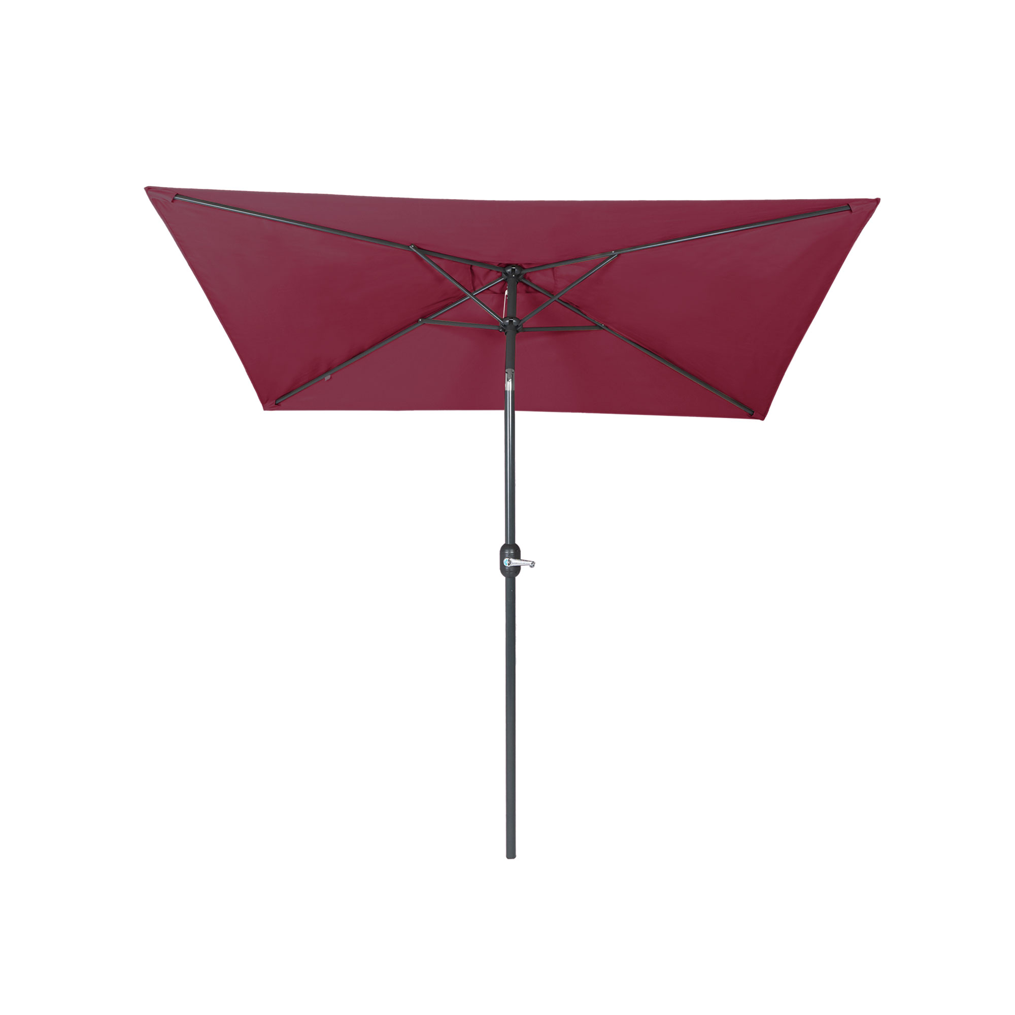 slider_image_eea5e6e5c13d49178effa185bd395b54 Kleiner, knickbarer Sonnenschirm mit geradem Ständer und rechteckigem Schirmdach