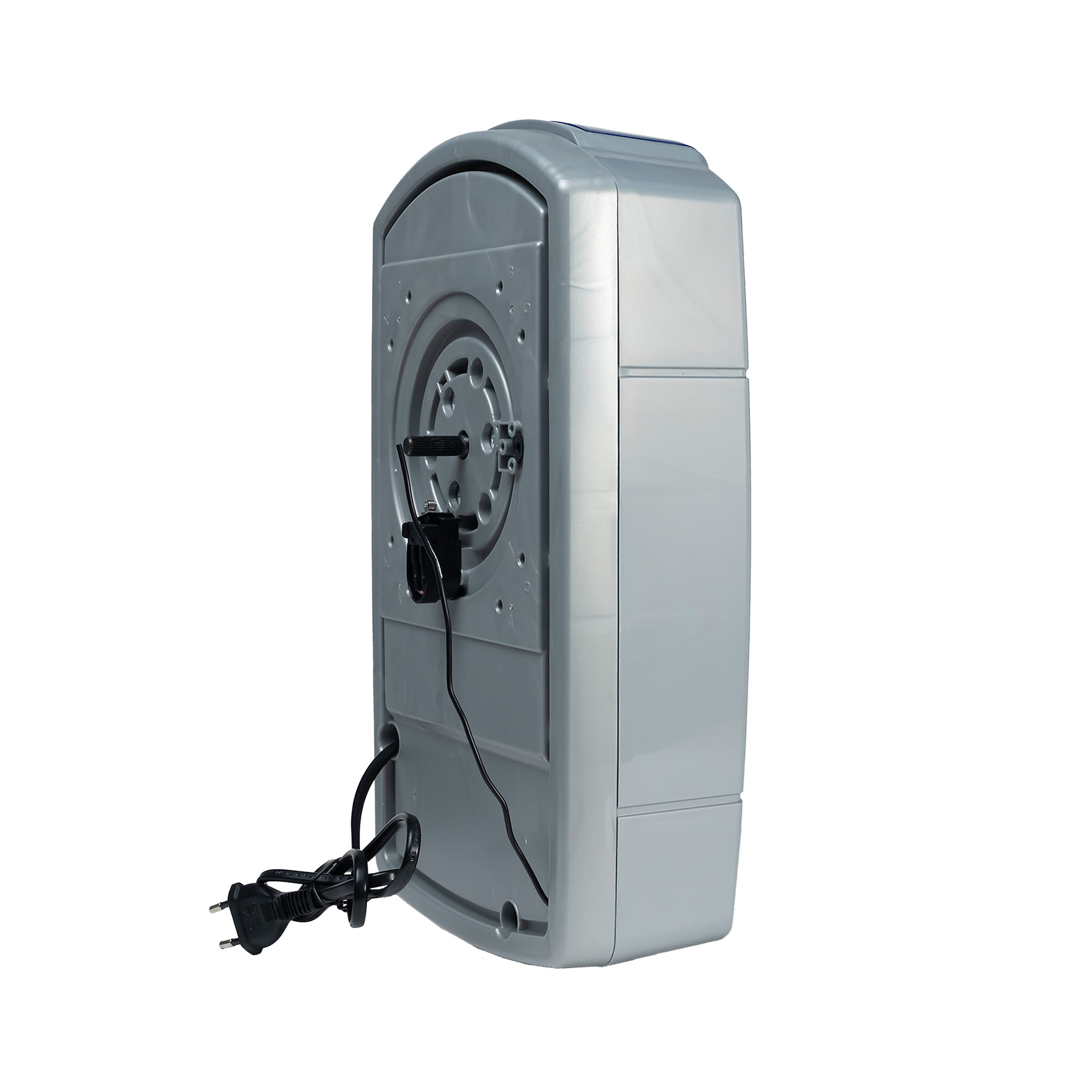 Garagentorantrieb mit Kabel und Stecker, rechteckige Form, Montageelemente sichtbar