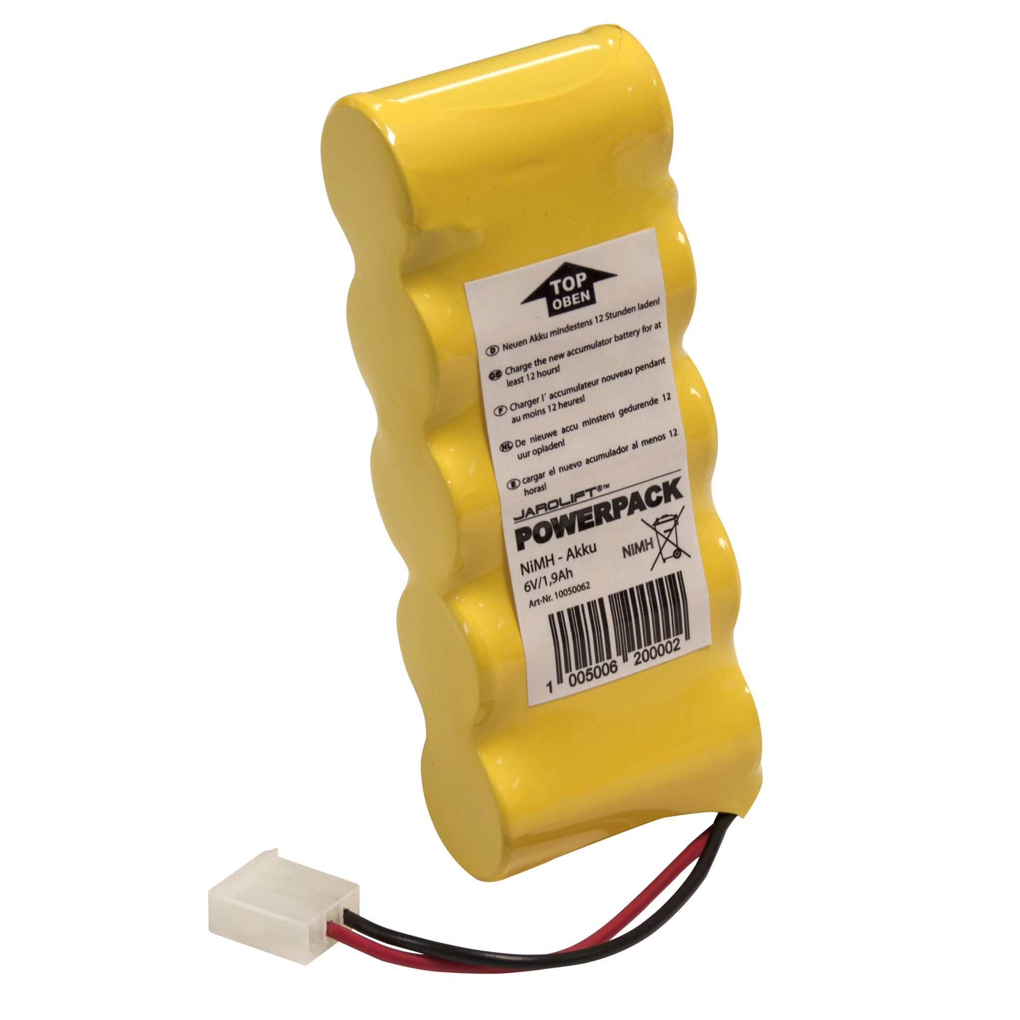 Powerpack-Hochleistungsakku für Gurtwickler mit Kabel und Stecker, Nickel-Metallhydrid-Akku