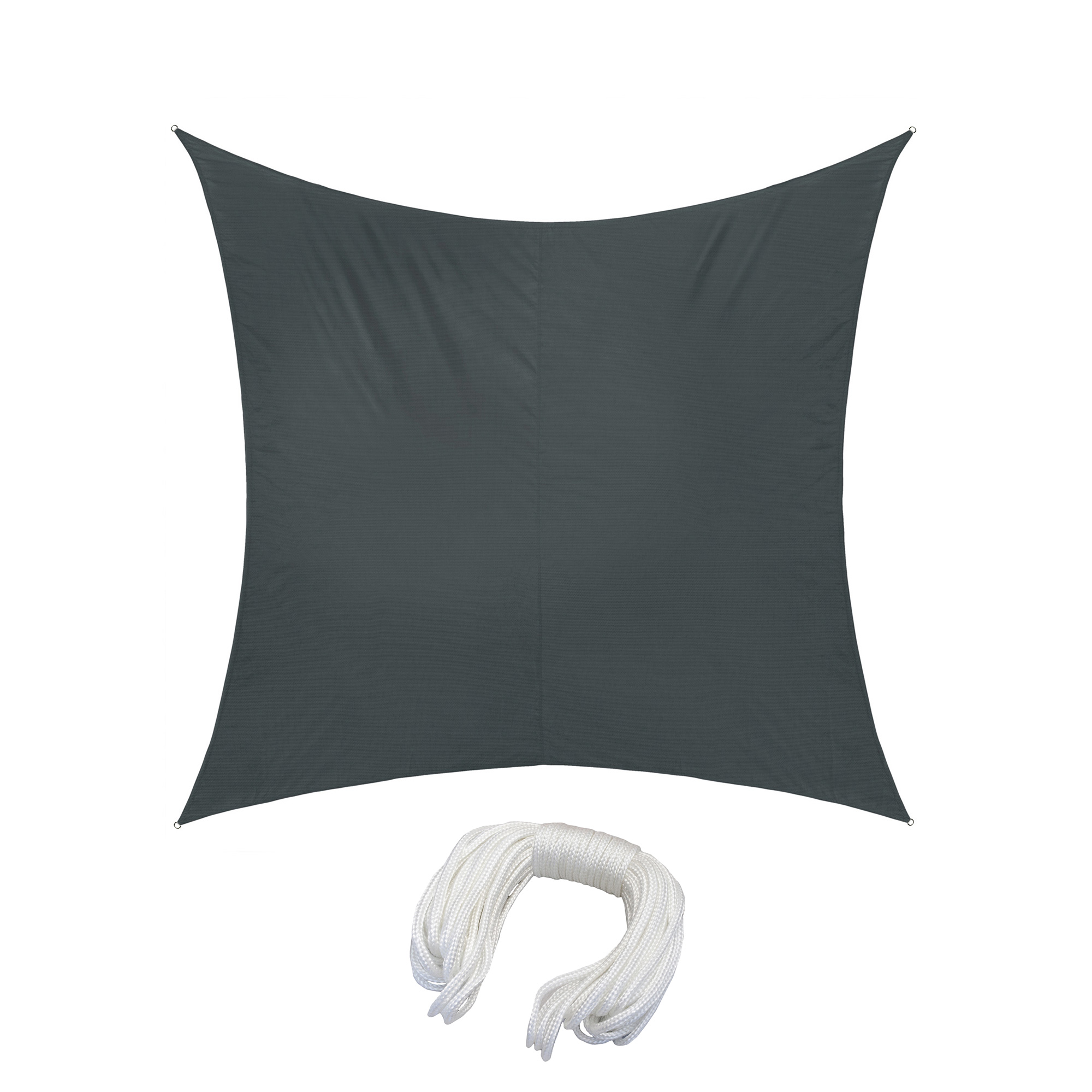 Dreieckiges Sonnensegel aus Polyester mit Seil, wasserabweisend