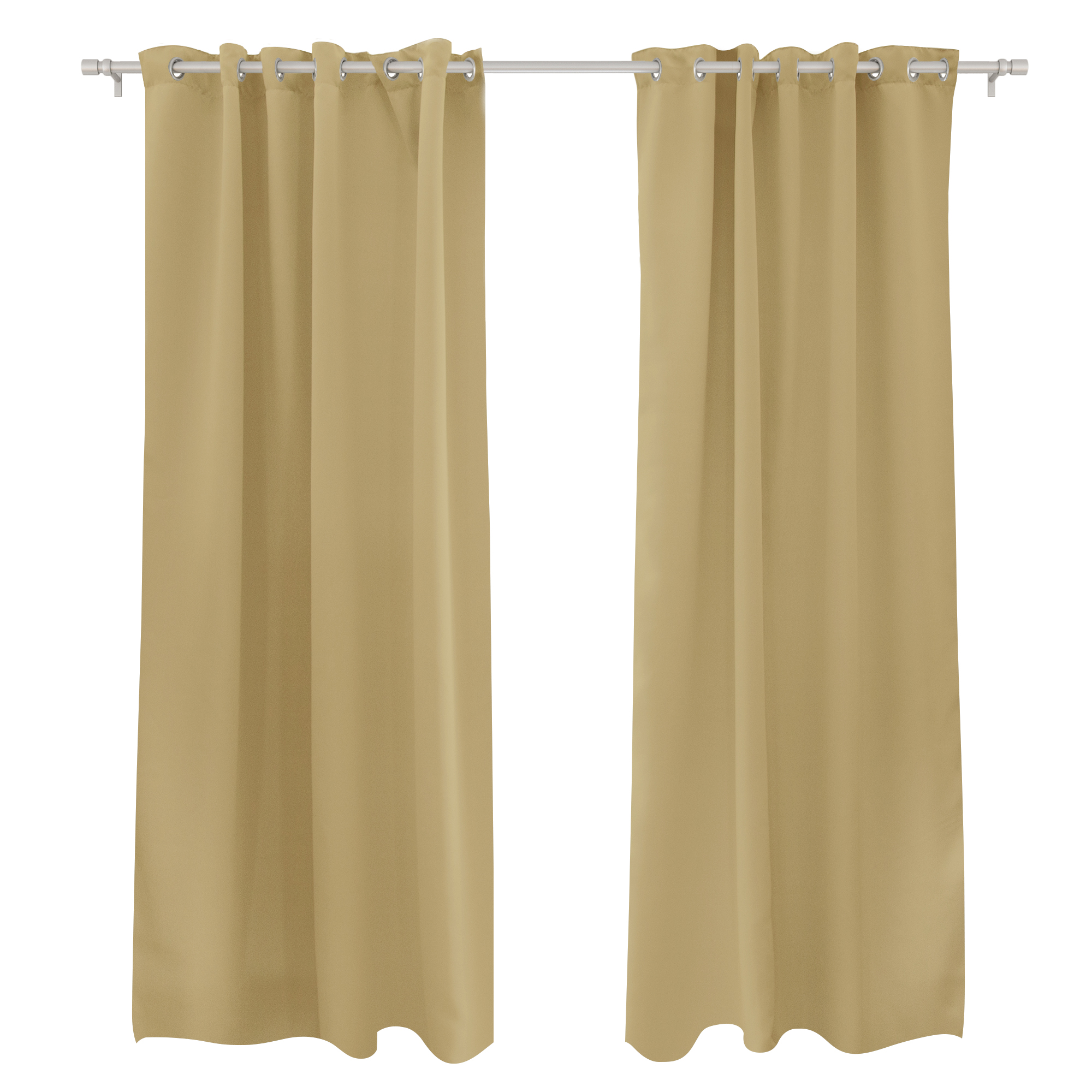 Ösenvorhang AURORA an Stange hängend, funktional und dekorativ