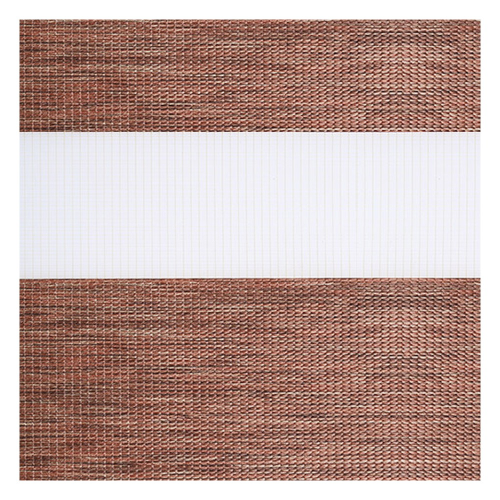 Stoffmuster für Doppelrollo nach Maß | G7837 braun / lichtdurchlässig / Rio