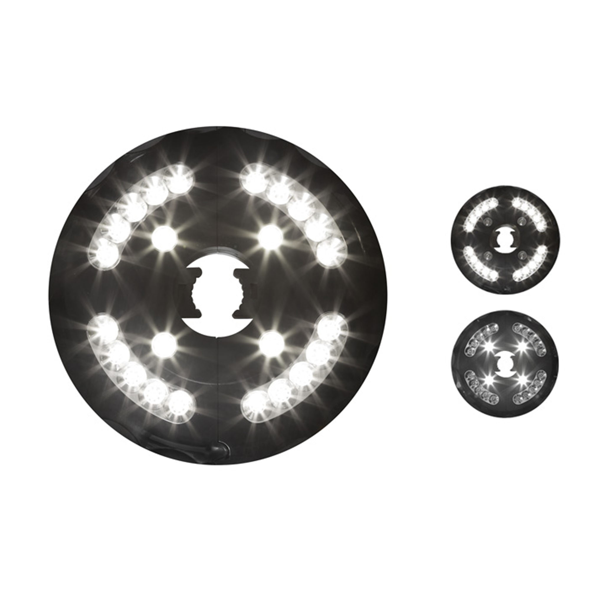 slider_image_cef106ac8cc54bf296632b4e79b21bc3 Runde LED-Leuchte für Sonnenschirme mit mehreren Lichtquellen und zentraler Öffnung