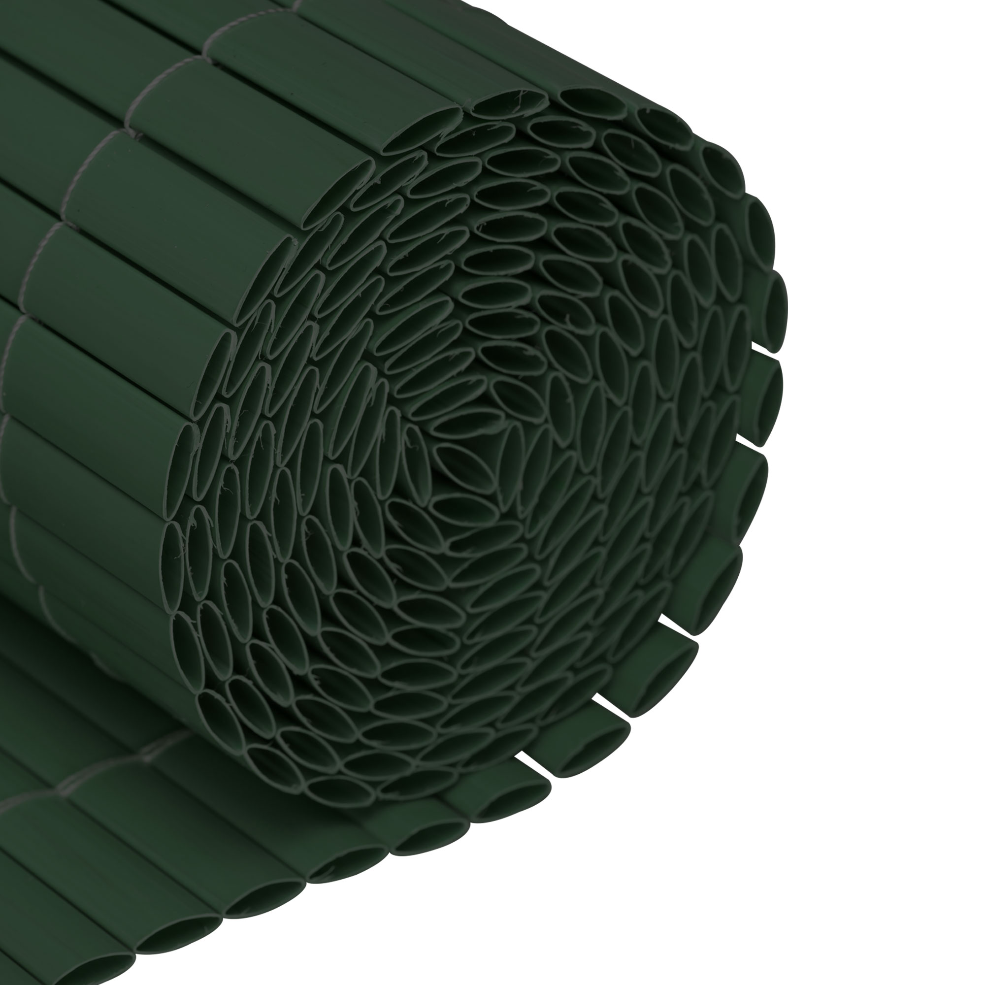 Gerollte PVC Sichtschutzmatte für den Außenbereich