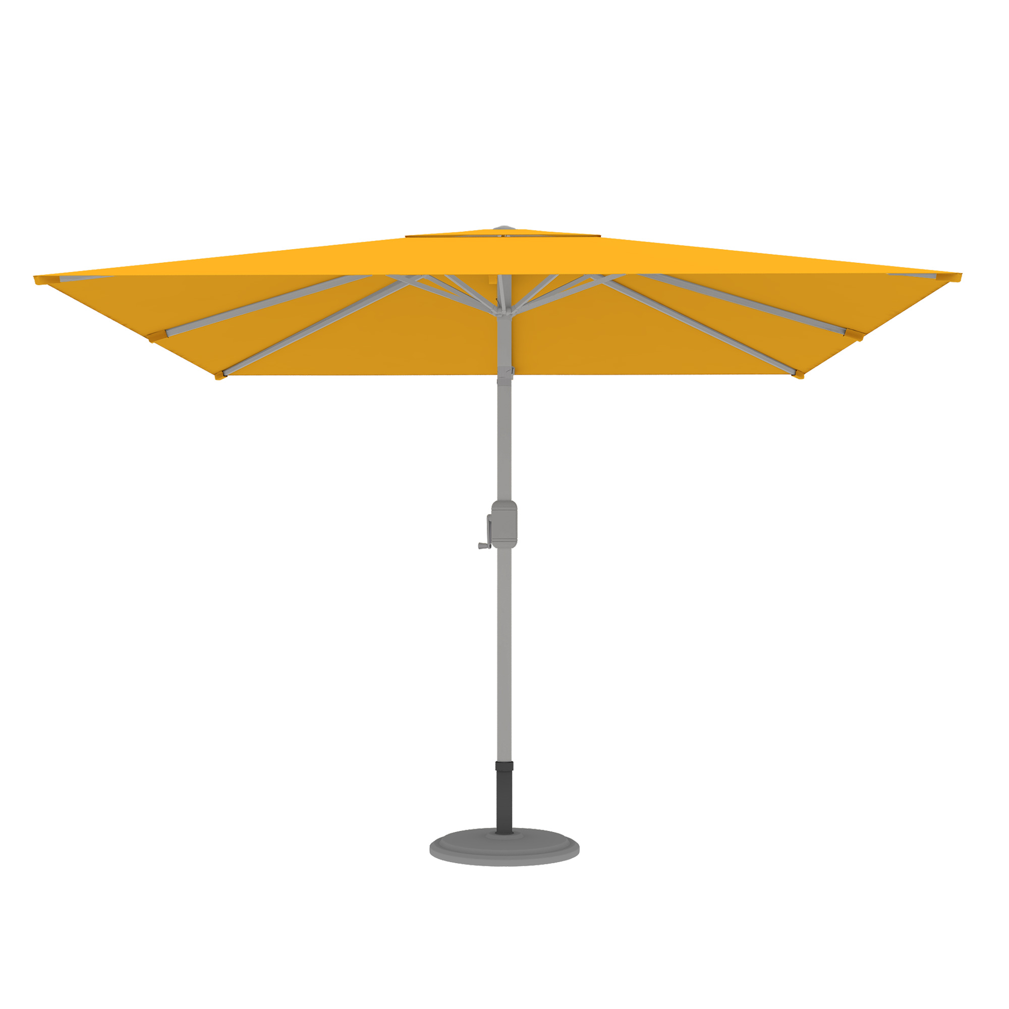 slider_image_bf9f49a2281c40e6a4c48d519cff3c9b Moderner Sonnenschirm mit zentralem Mast und Kurbelmechanismus