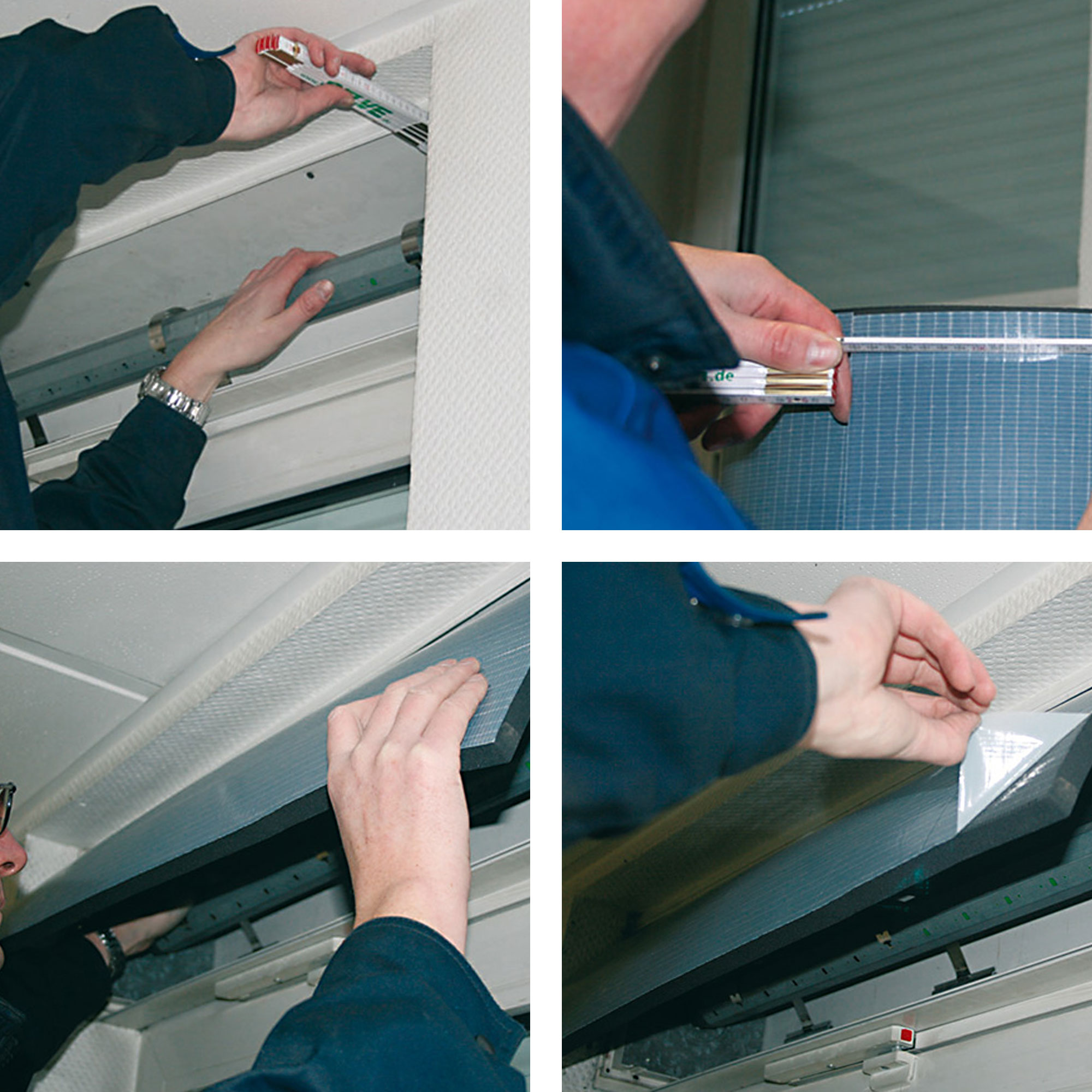 slider_image_fab4c97152594dadb9607ee9fd973d81 Person montiert Isoliermatte in Rollladenkasten zur Wärmedämmung