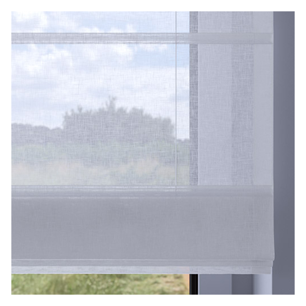 Stoffmuster für Raffrollo nach Maß | 01 weiß / lichtdurchlässig / Tivoli