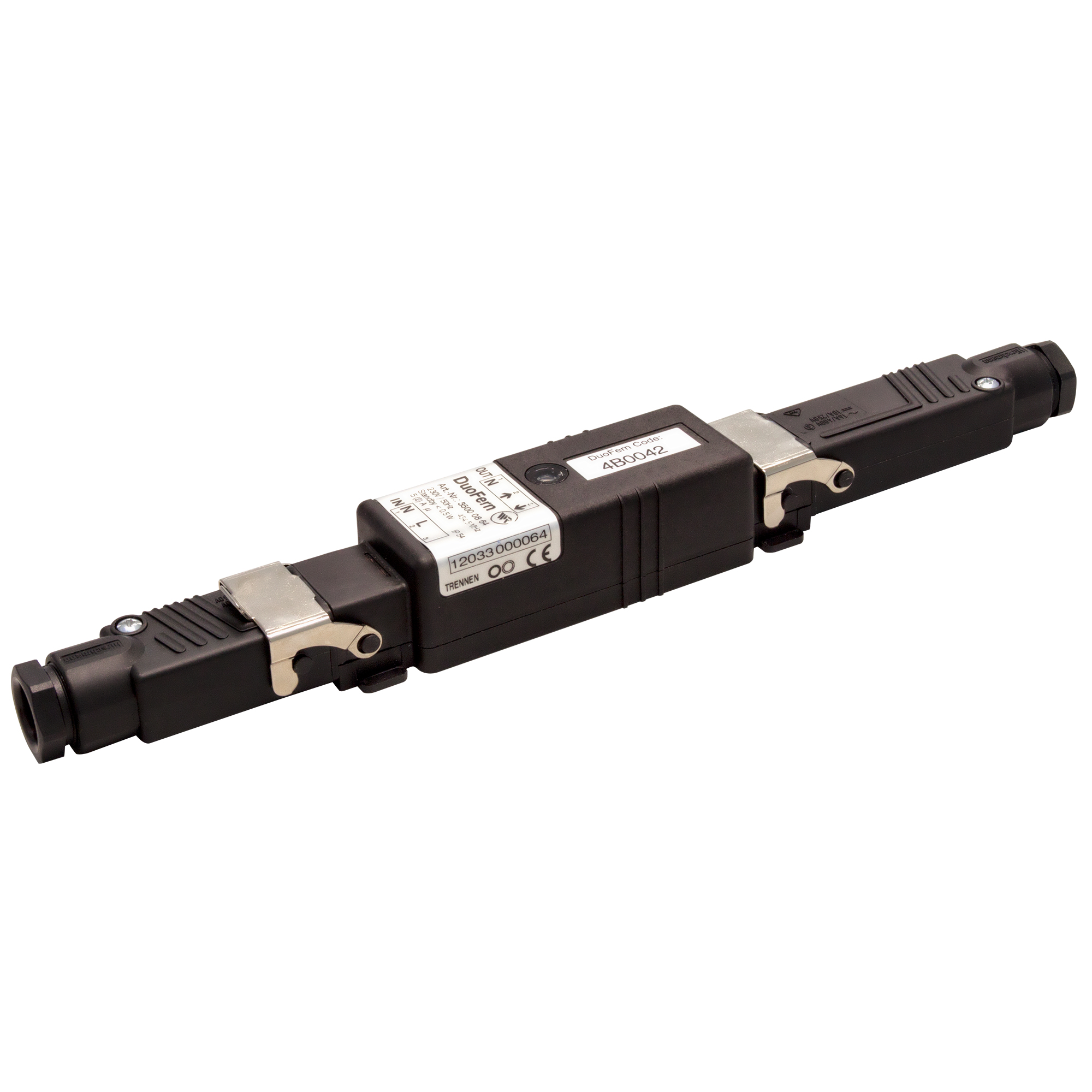 slider_image_8c4932de89264aaaa77010ffa5de74fa Stecker-Set mit Kupplung und Stecker, inklusive Sicherungsbügel, für elektrische Verbindungen