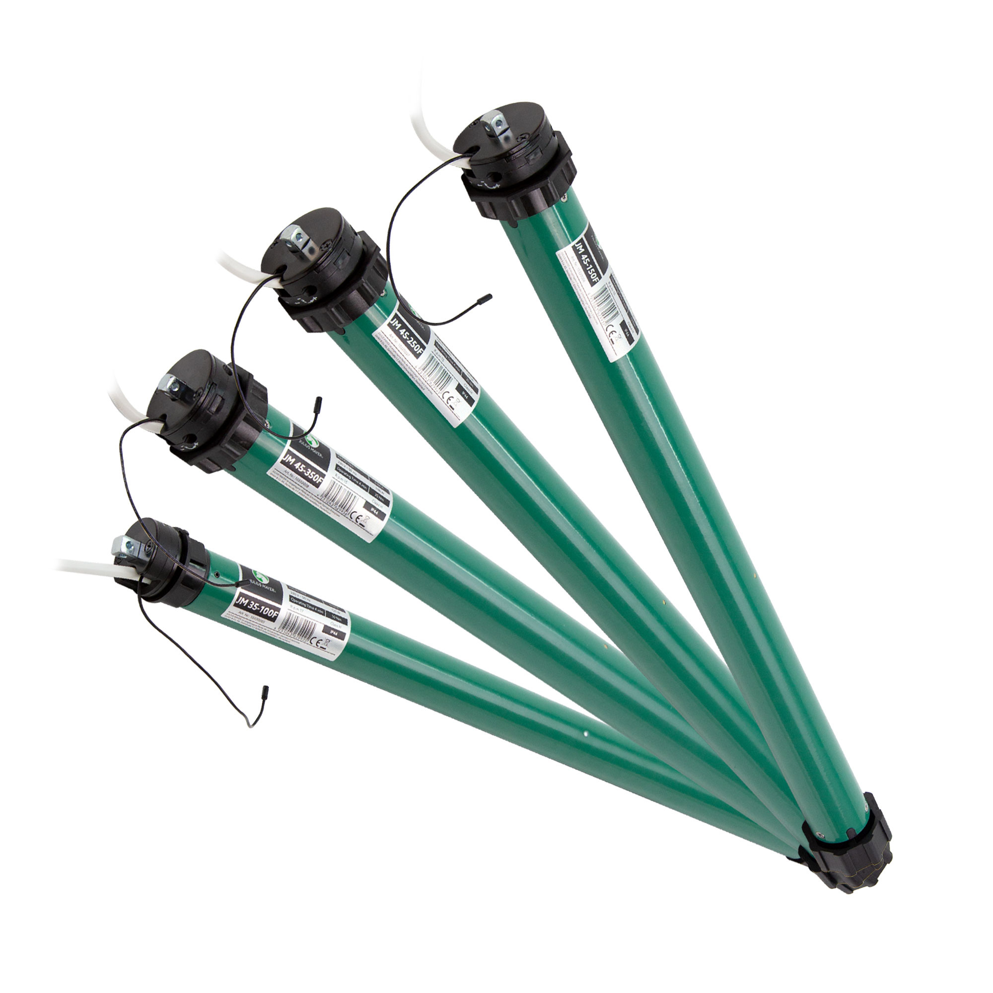 Funk-Rollladenmotor in zylindrischer Form mit Kabel und Anschluss für elektrische Steuerung