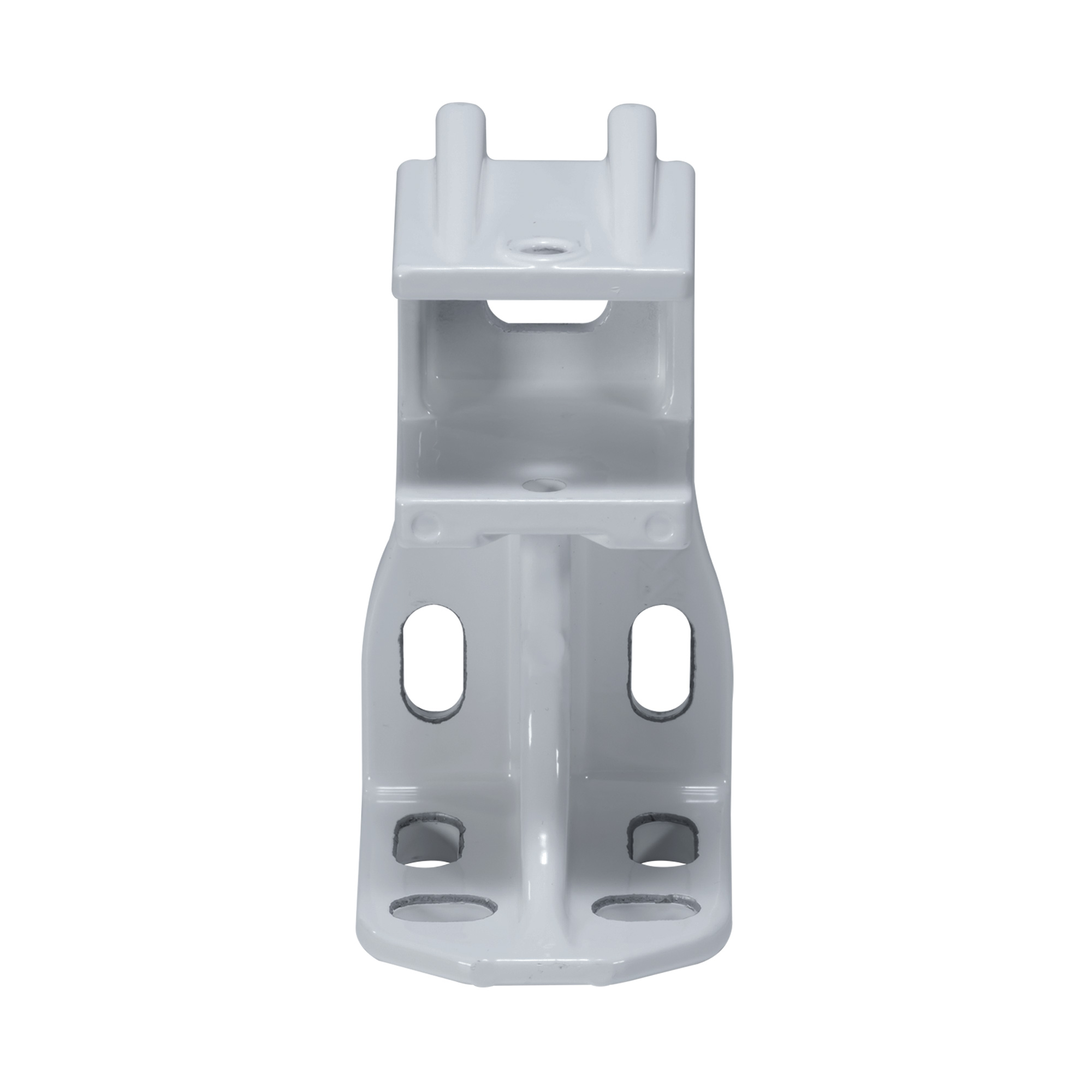 Metallhalterung mit mehreren Befestigungslöchern und rechteckiger Öffnung