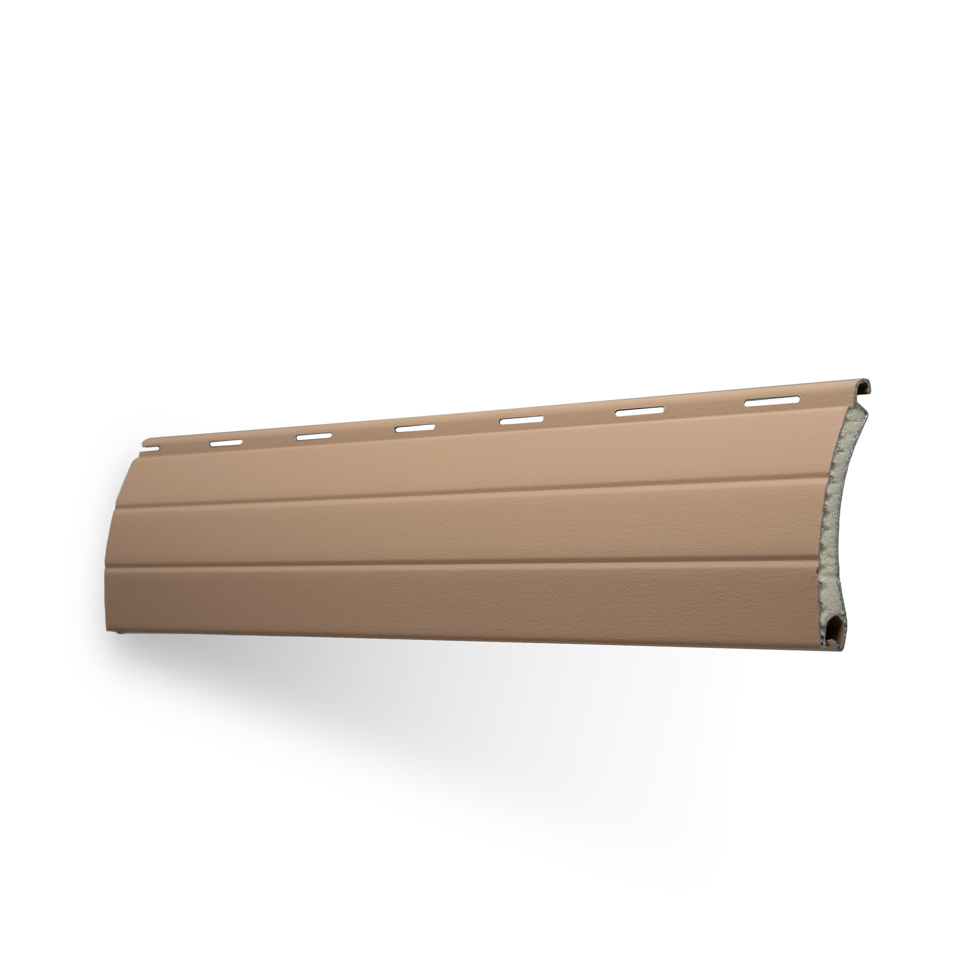 Lamellen-Muster für Rollladenpanzer nach Maß | Aluminium / PA39 / 04 dunkelbeige