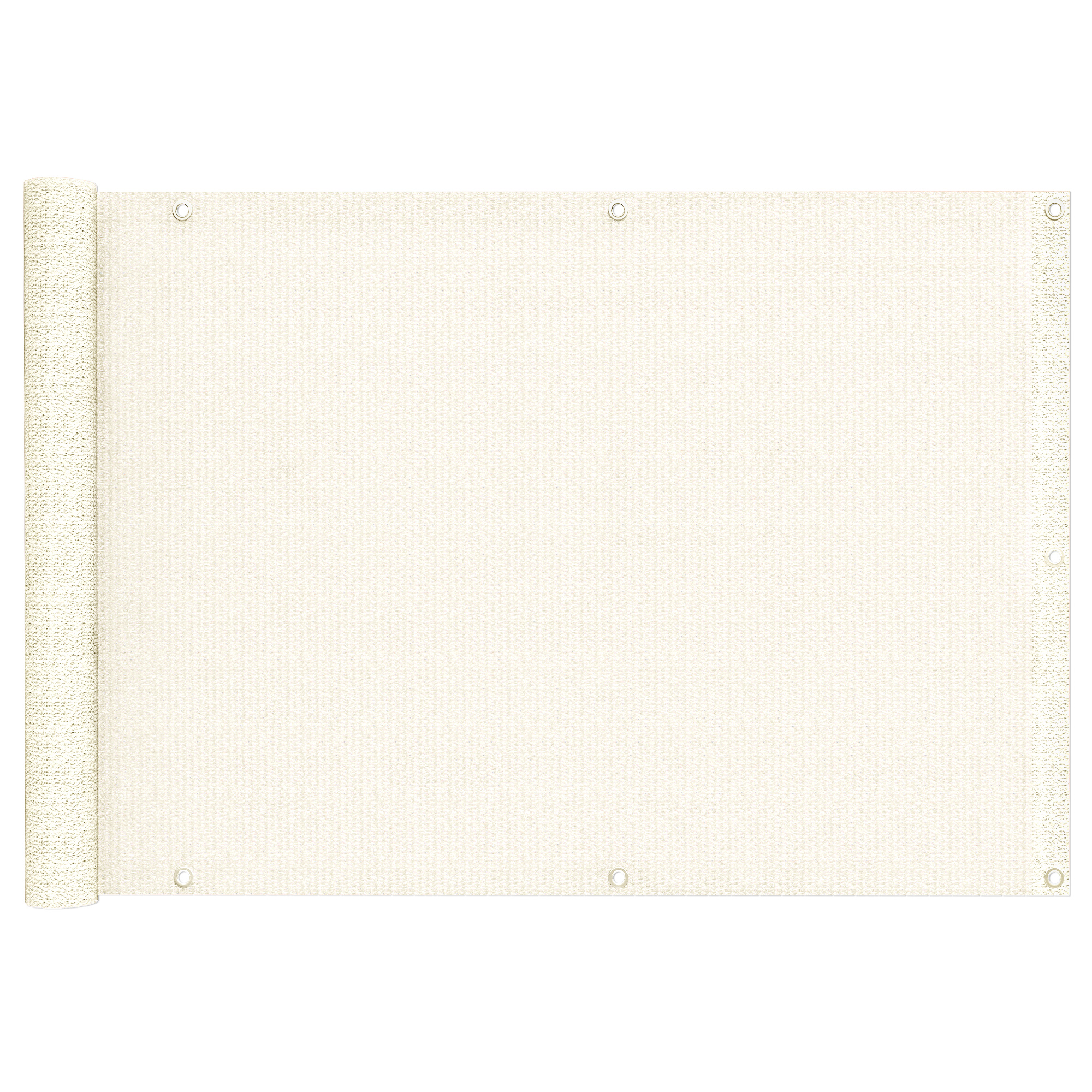 Verschiedene Balkonbespannungen aus atmungsaktivem HDPE in mehreren Designs und Ausführungen