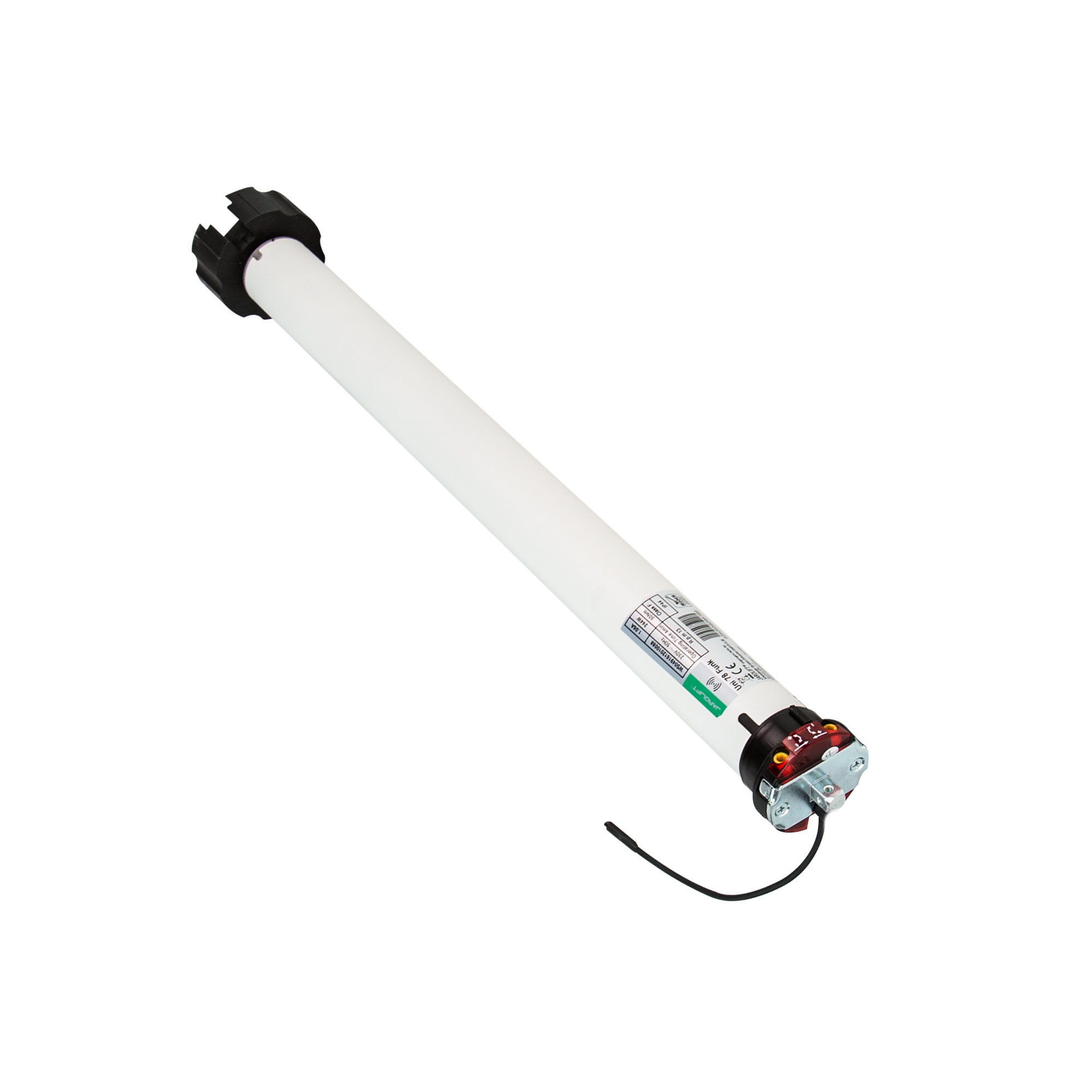 Funk-Markisenmotor Universal mit zwei Adapterringen und Kabelanschluss
