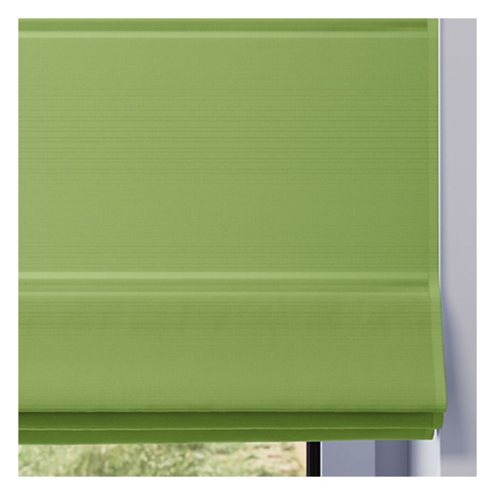 Stoffmuster für Raffrollo nach Maß | 512 grün / verdunkelnd / Roma