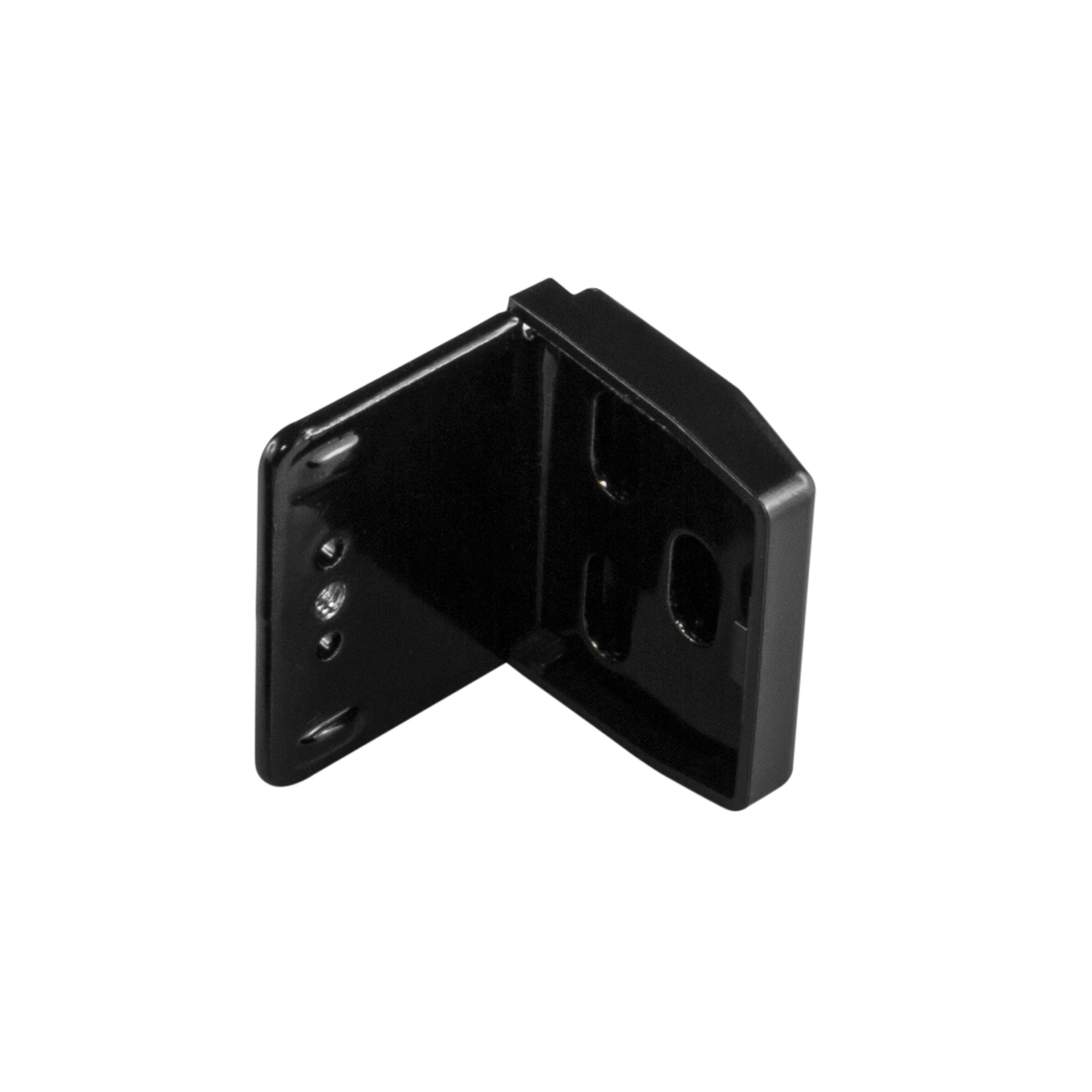 slider_image_ Montagewinkel mit Abdeckkappe und Schrauben zur Befestigung von Bauteilen