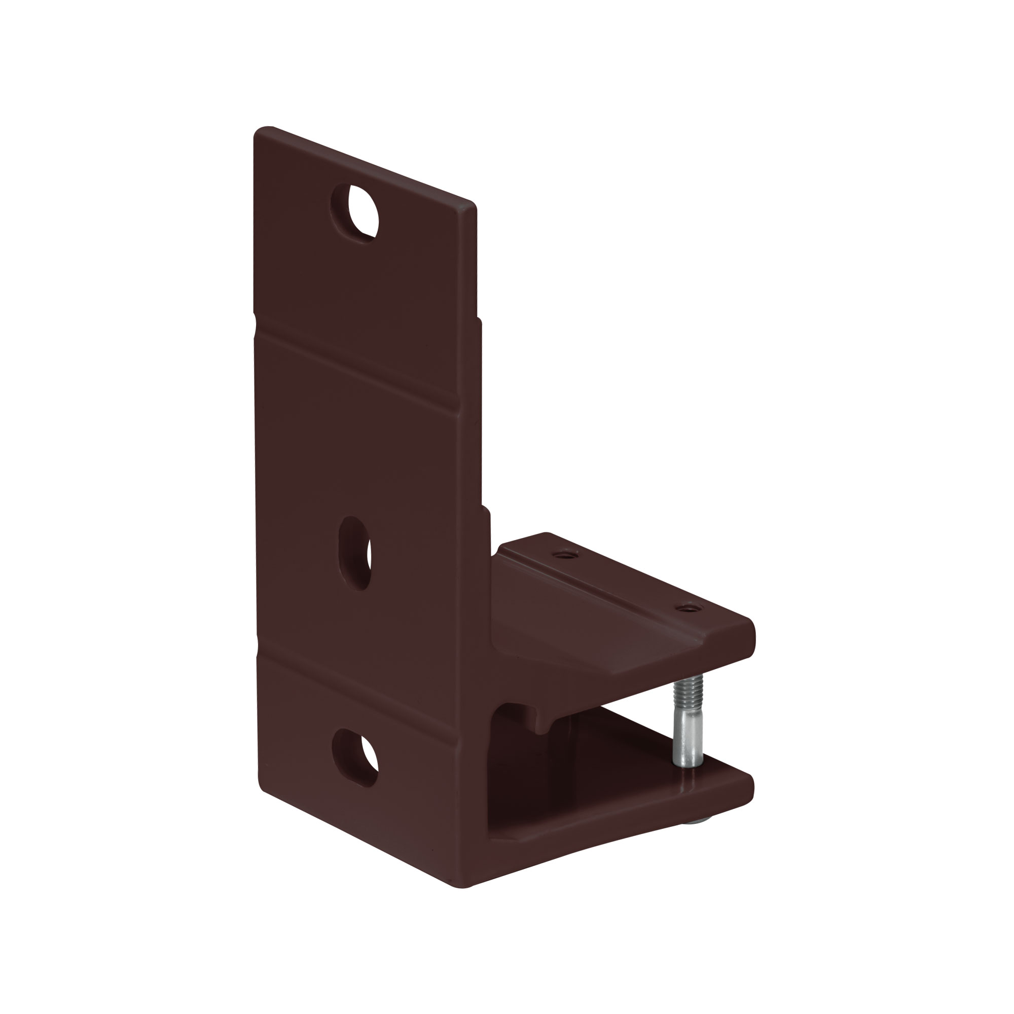 Halterung für Kassettenmarkise Aedis 2000 mit Befestigungslöchern und Schraube