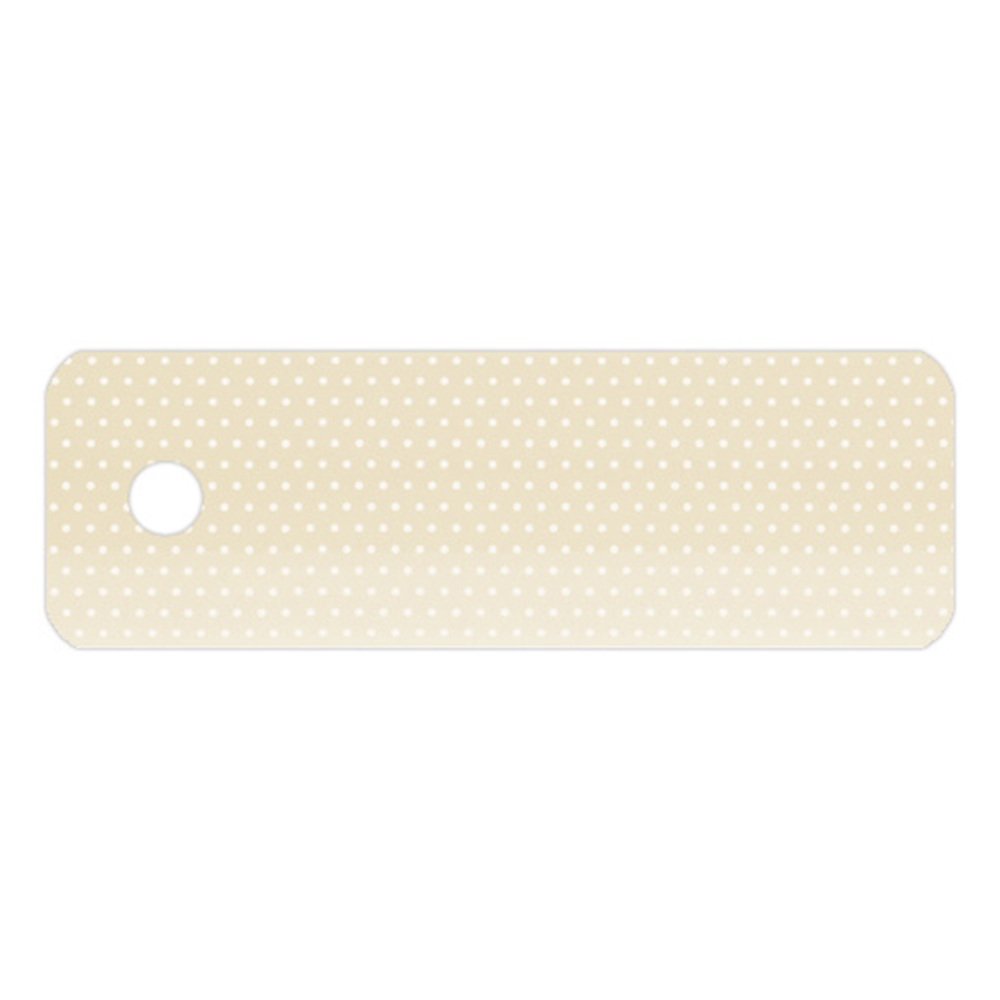 Lamellen-Muster für Aluminium-Jalousie nach Maß | 25 mm / 4806 beige / matt / perforiert Muster für Aluminium-Jalousie mit Loch zur Befestigung