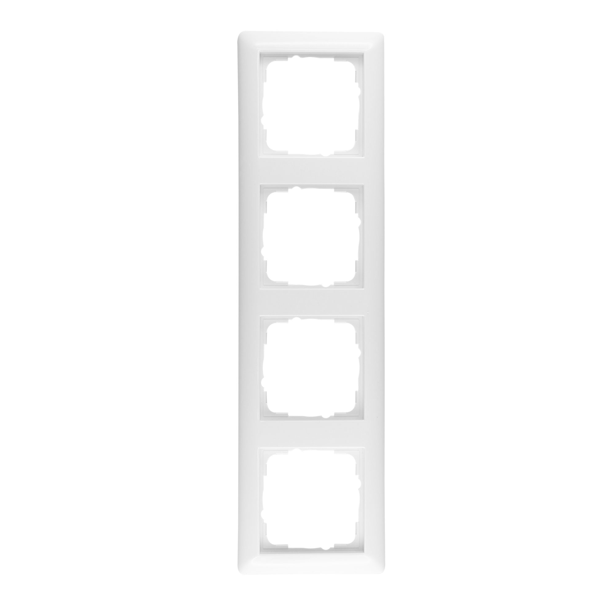 Standard 55 Rahmen System | 4-Fach / reinweiß glänzend / 21403