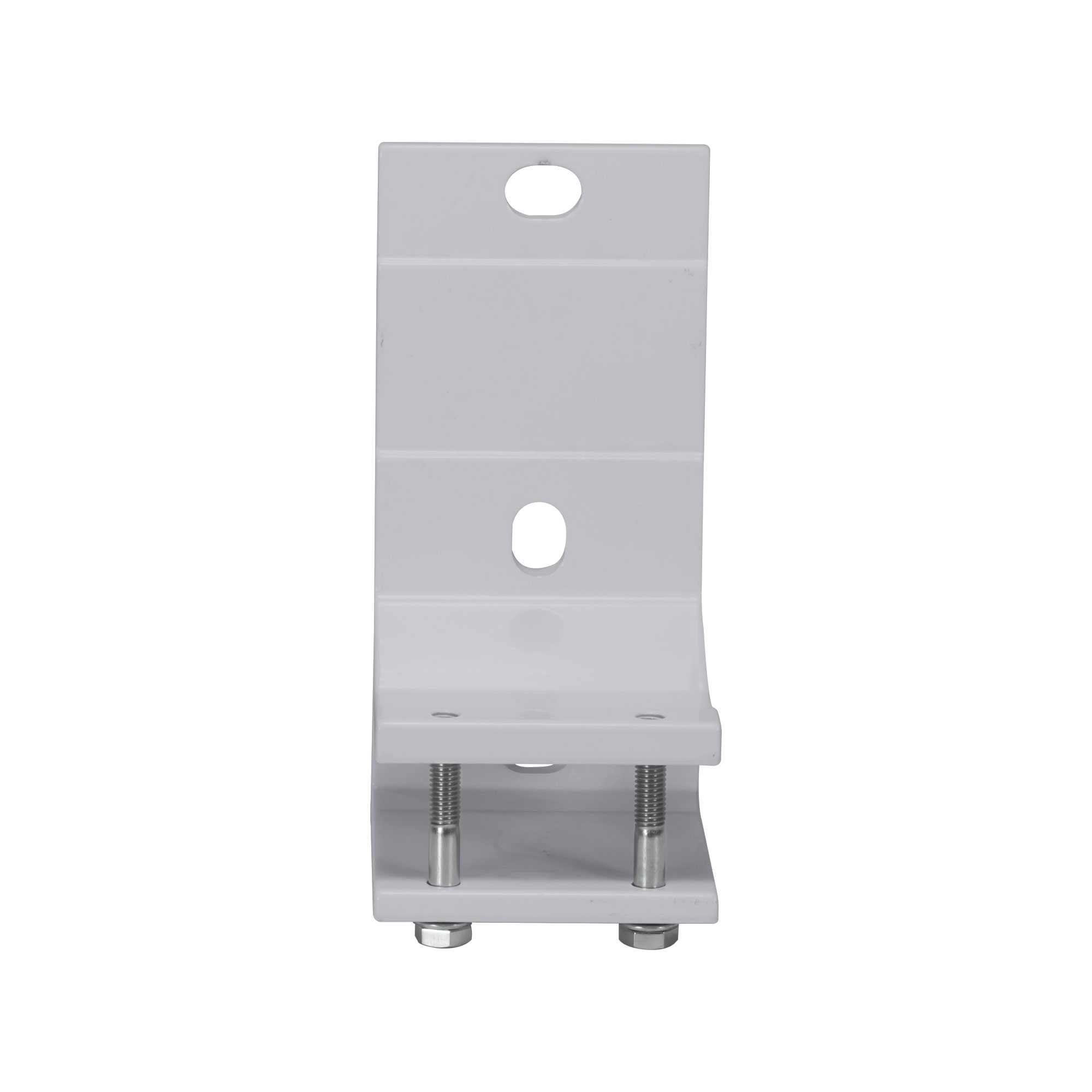 Metallwinkelhalterung mit Schrauben und Löchern zur Befestigung